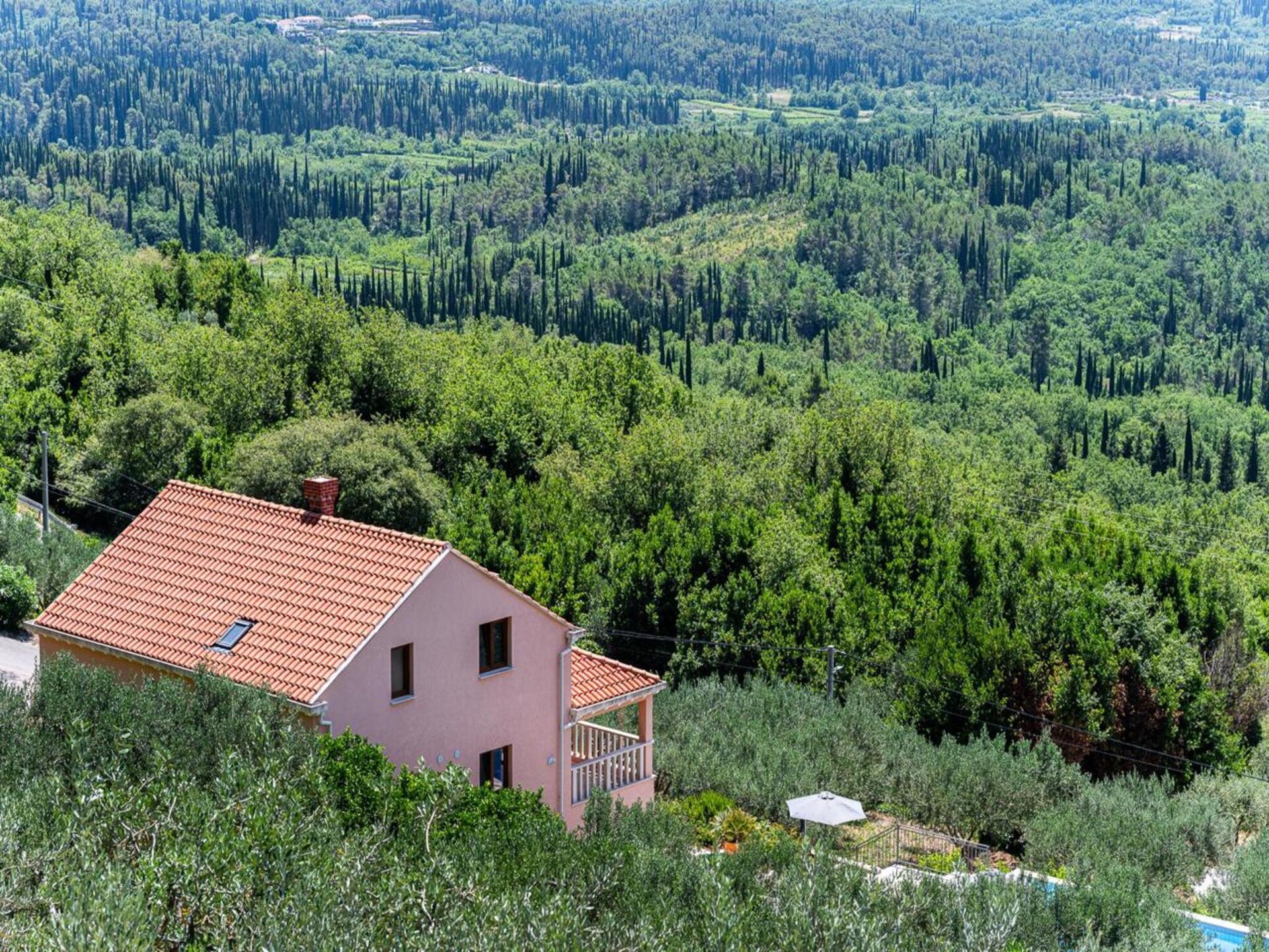 Villa Oliva in Gruda: Rustige villa met zwembad en terras - foto 33