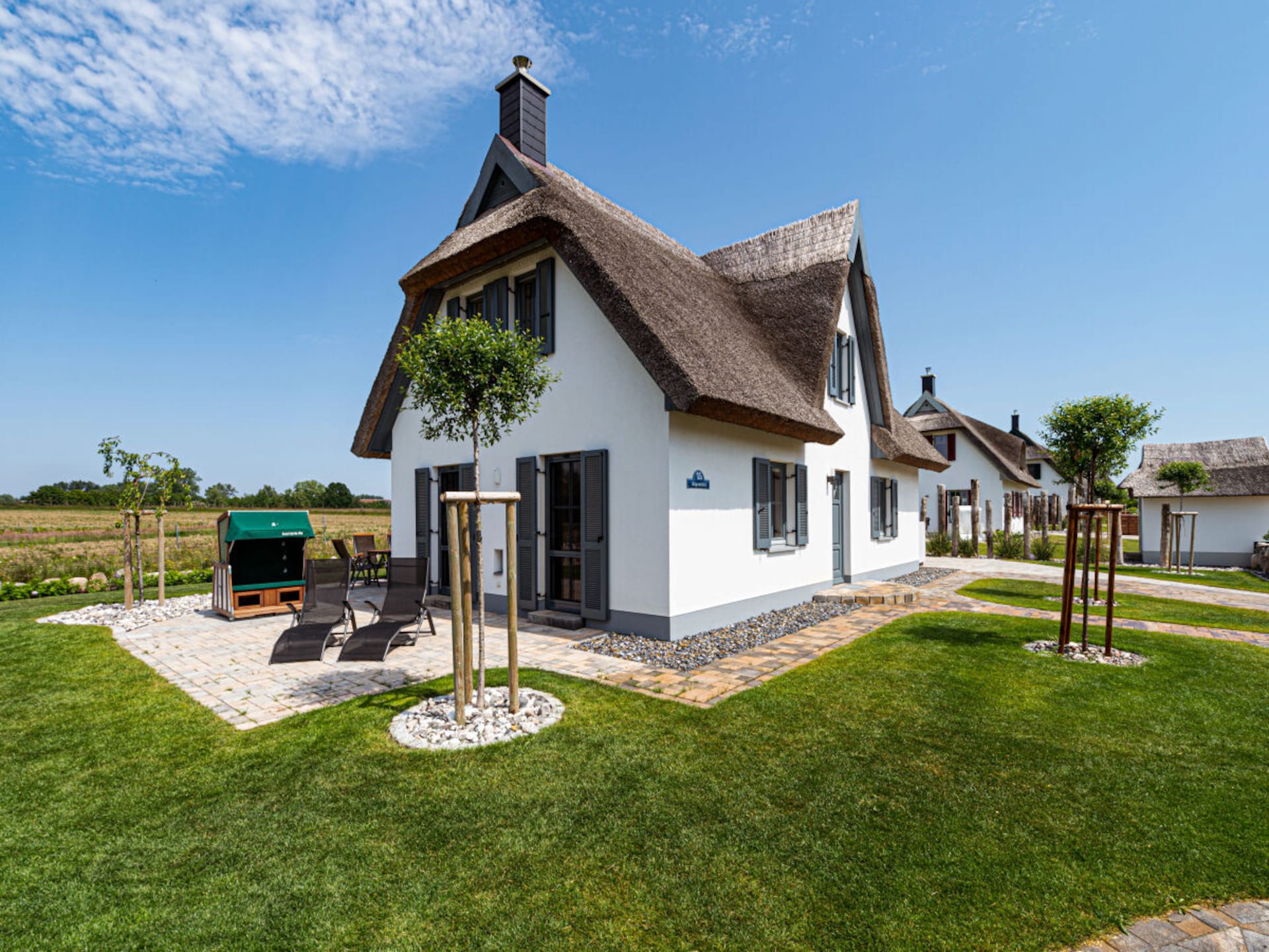 Exclusief rietgedekt vakantiehuis met sauna en zeezicht in Kramerhof - foto 2
