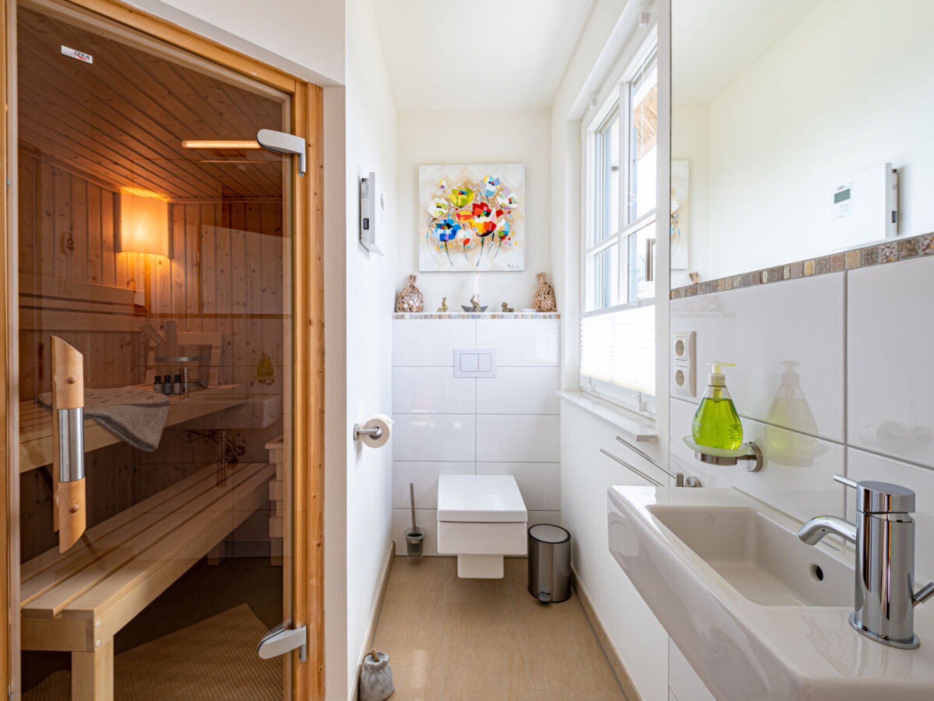 Exclusief rietgedekt vakantiehuis met sauna en zeezicht in Kramerhof - foto 17