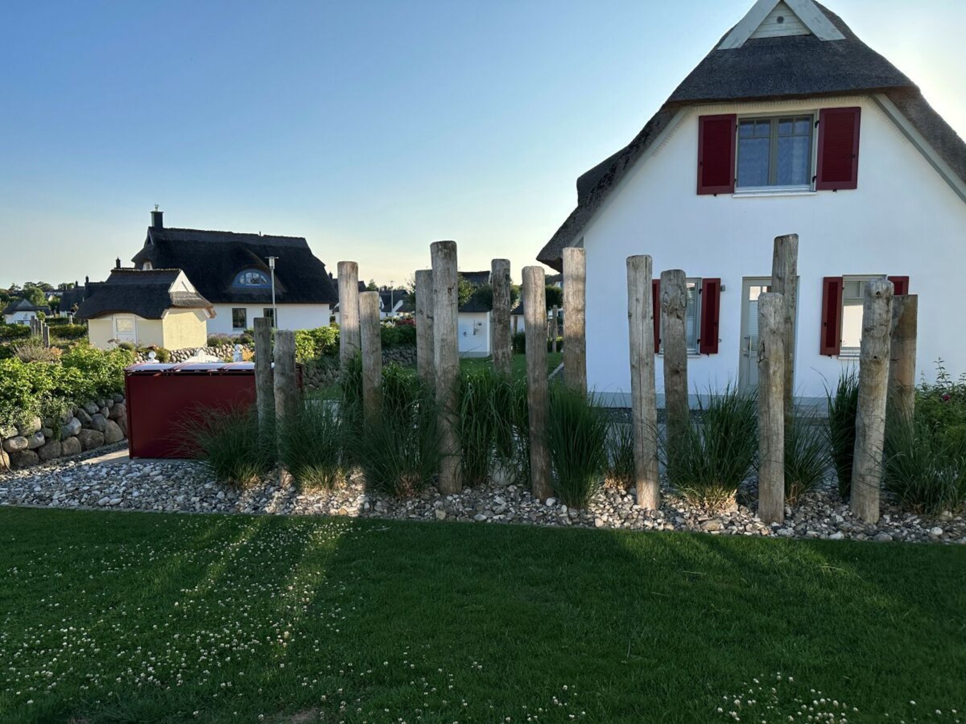 Rietgedekt vakantiehuis aan het water bij Parow met sauna en open haard - foto 10
