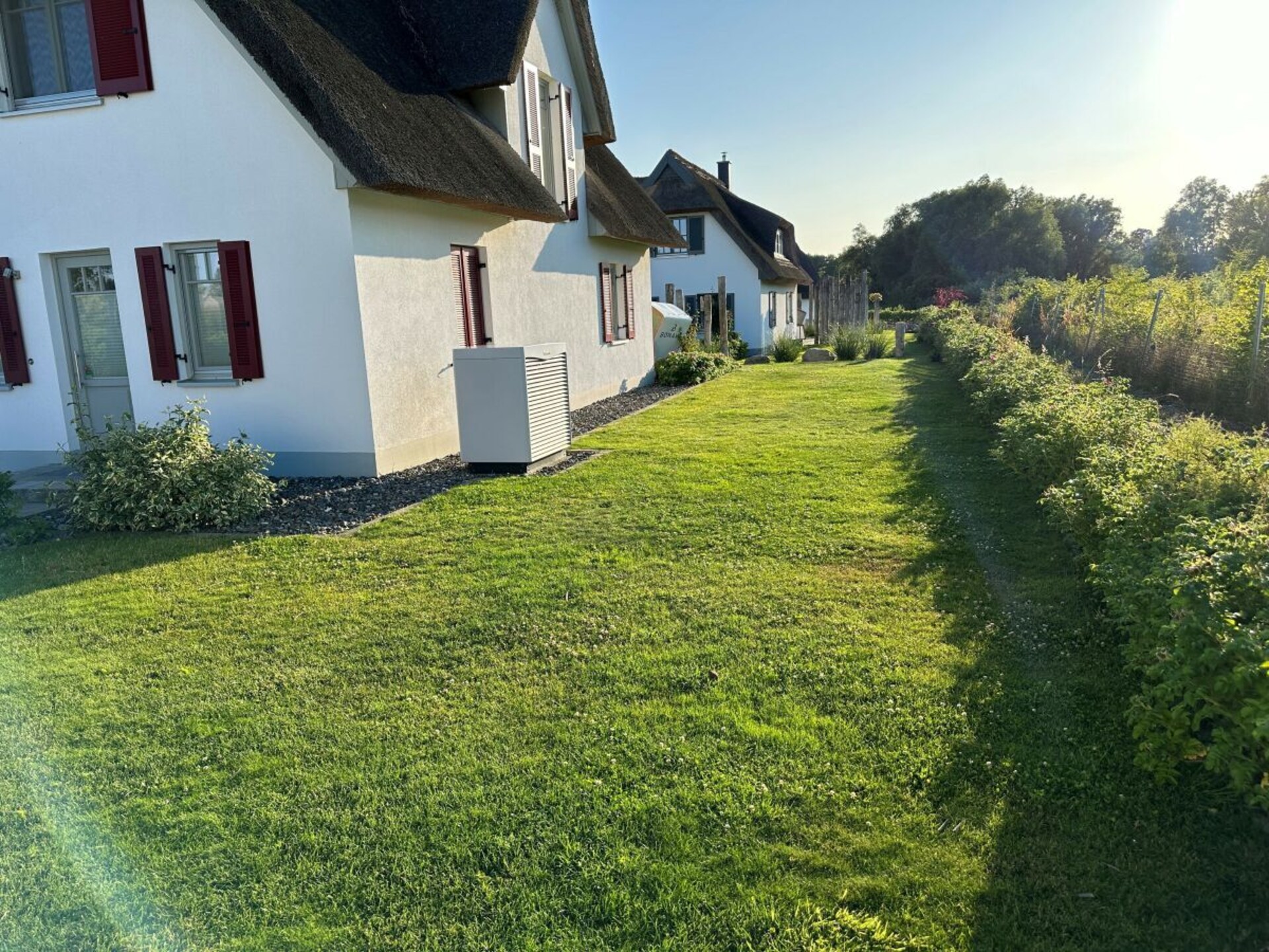Rietgedekt vakantiehuis aan het water bij Parow met sauna en open haard - foto 12