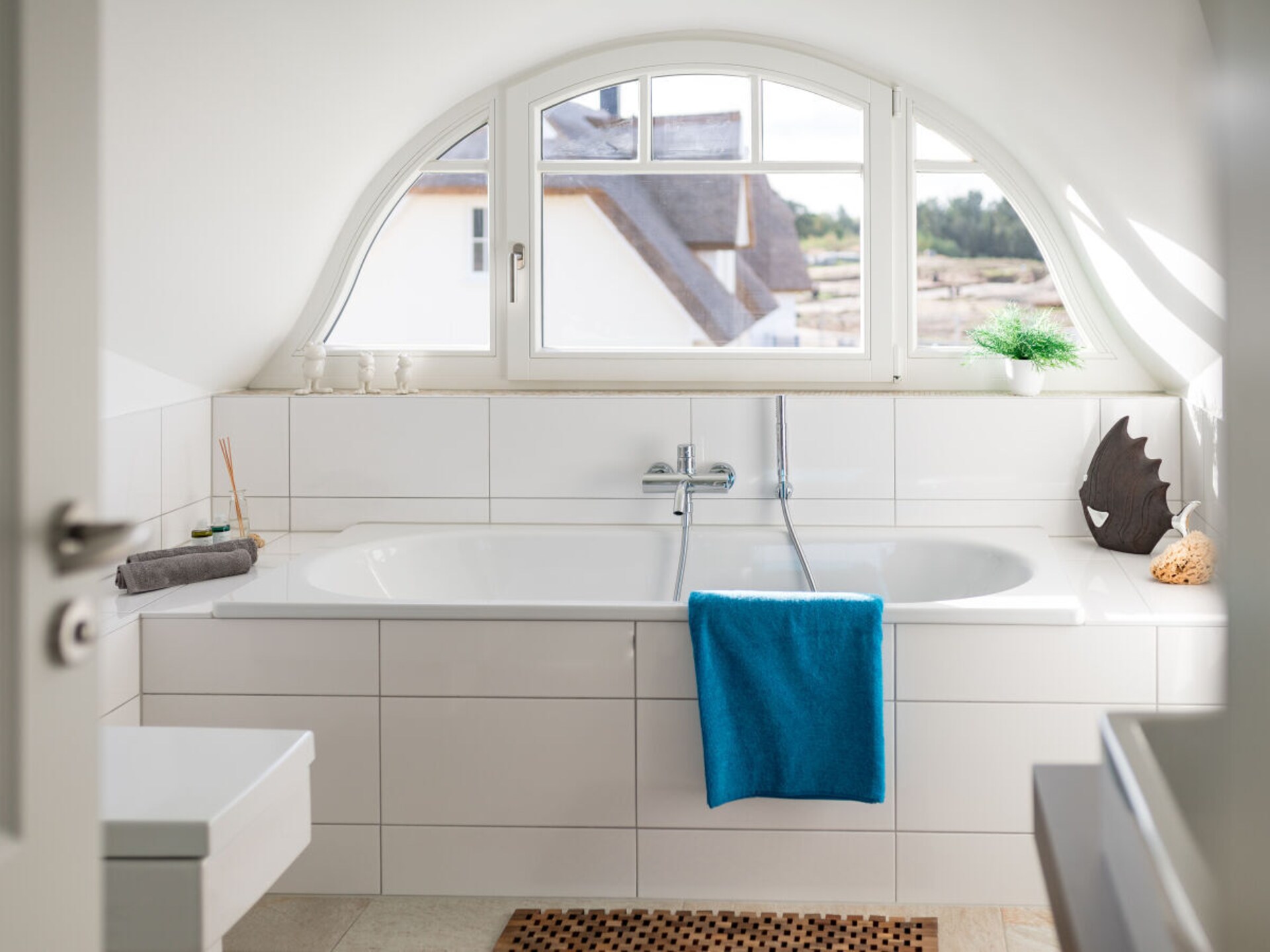 Rietgedekt vakantiehuis aan het water bij Parow met sauna en open haard - foto 28