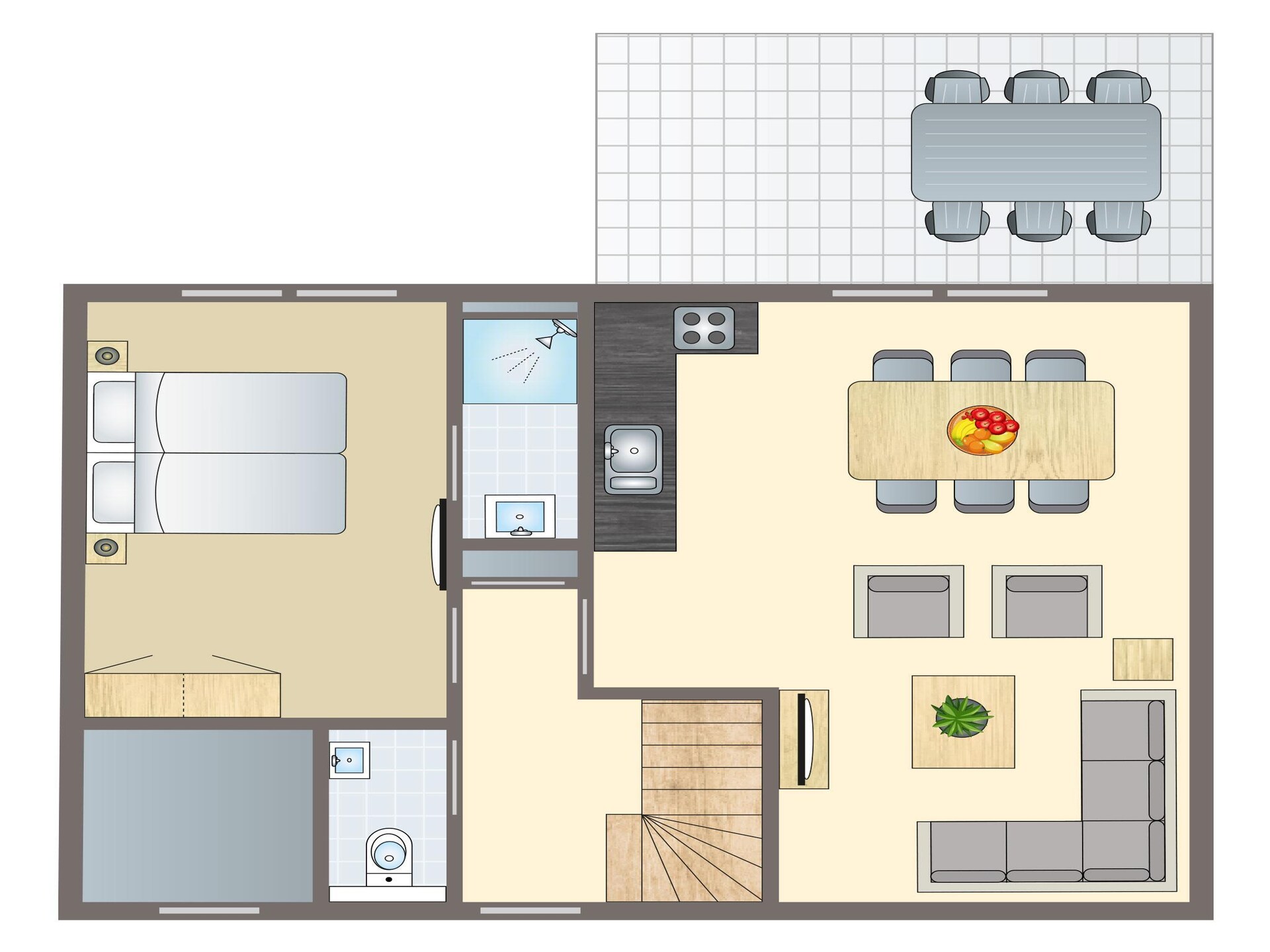 Vrijstaand huisje aan zee in Nieuwvliet-Bad met tuin en 3 slaapkamers - foto 39