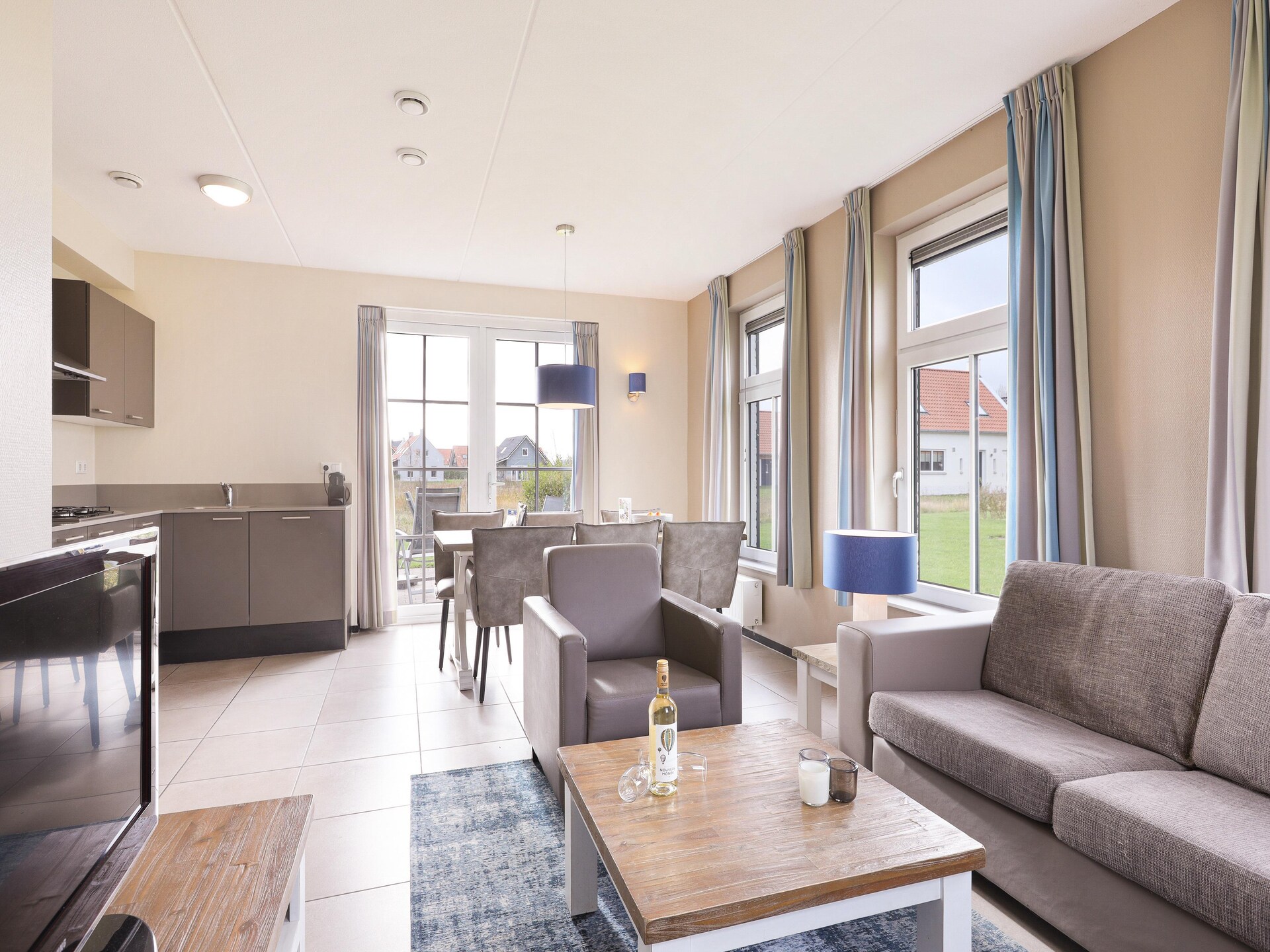 Luxe vrijstaand vakantiehuis met sauna op 700m van zee in Nieuwvliet - foto 13