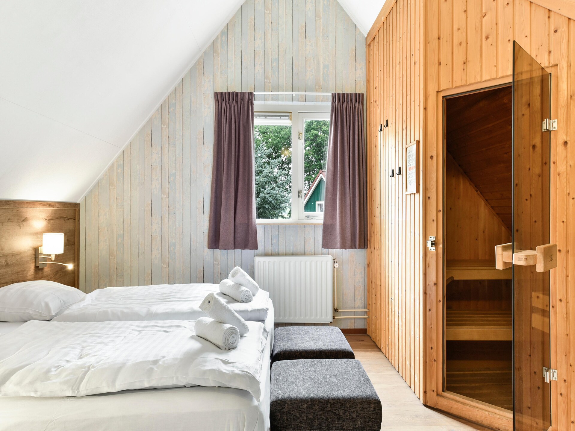 Vrijstaand boshuis met sauna op vakantiepark Parc Duc de Brabant - foto 36
