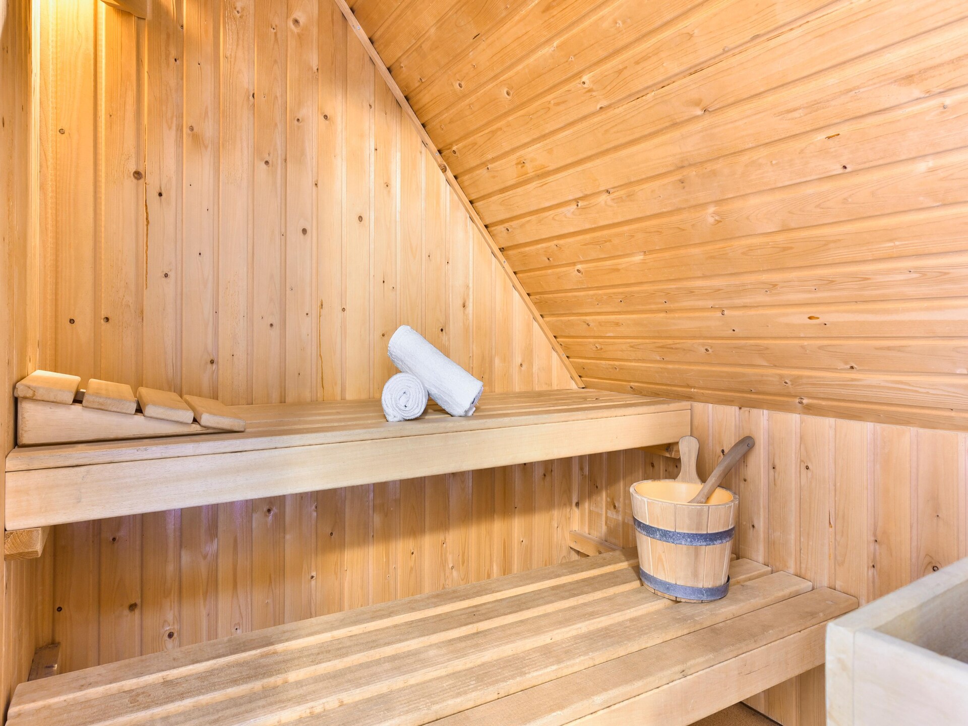 Vrijstaand boshuis met sauna op vakantiepark Parc Duc de Brabant - foto 37