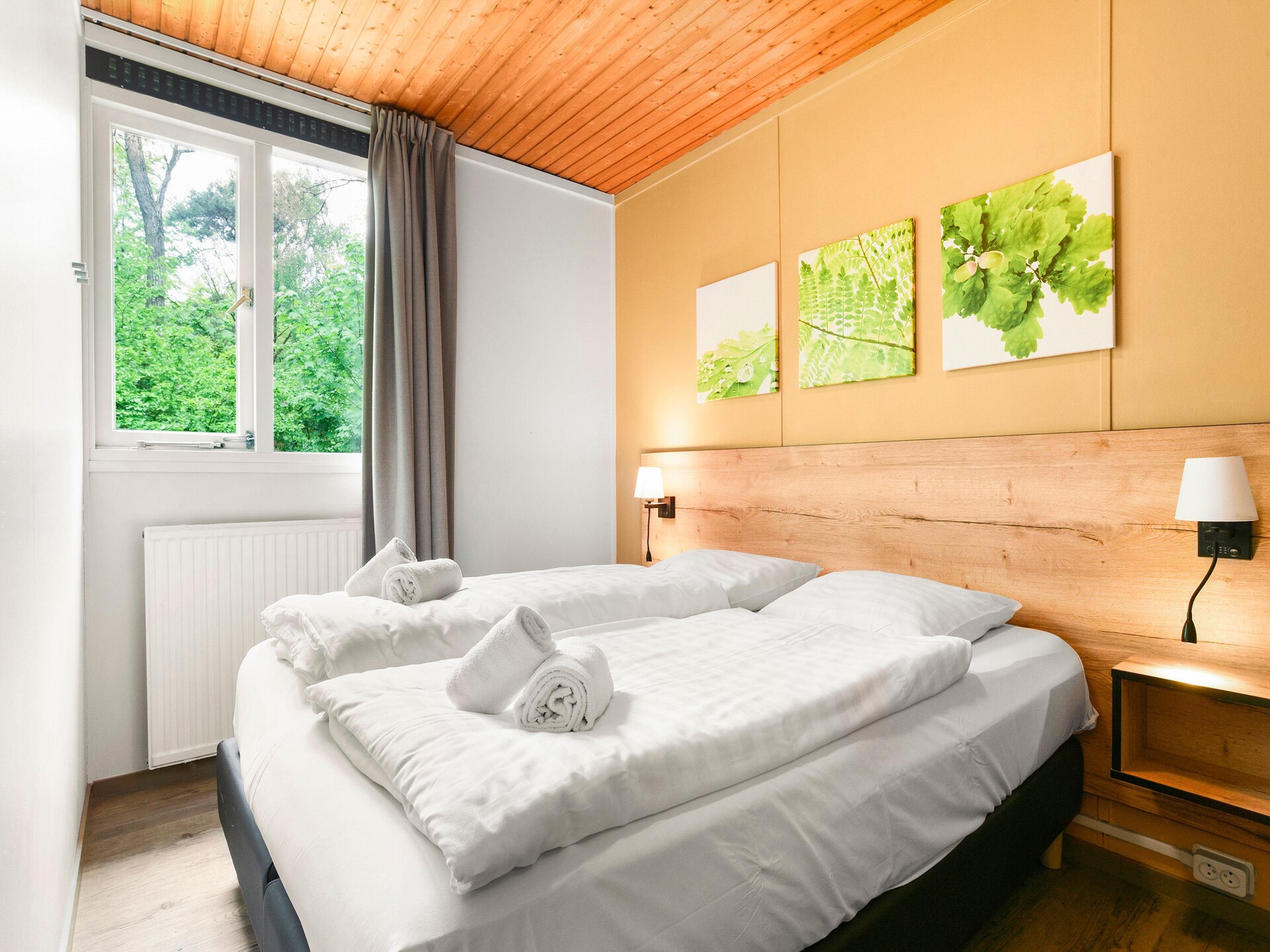 Vrijstaande bosbungalow in Putten voor 6 personen met haard en tuin - foto 6