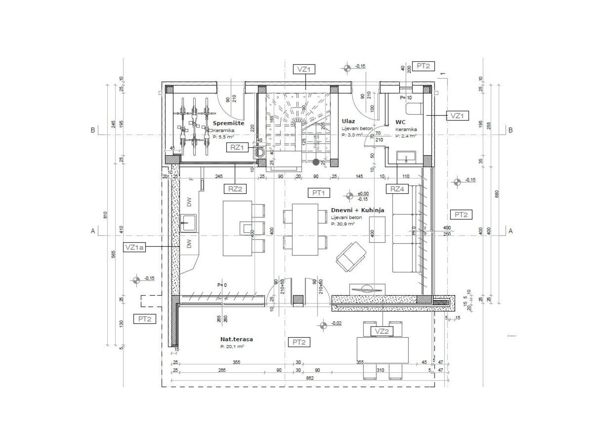 Design villa in Dracevac: 4 personen, 2 slaapkamers, 100m² pure rust - foto 35