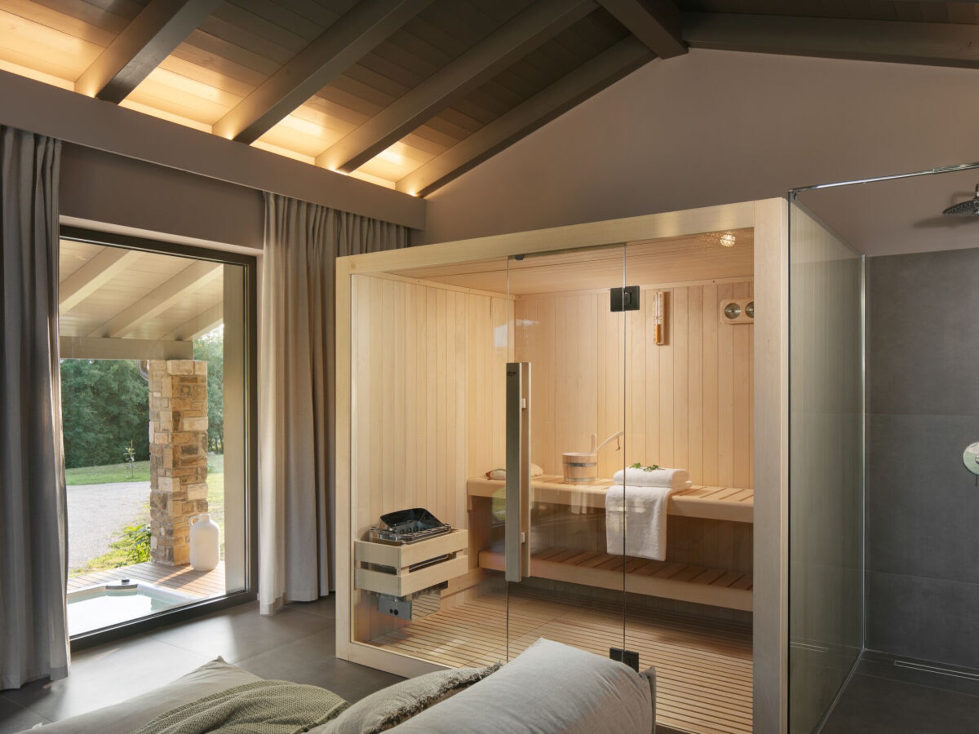 Designvilla met privézwembad, sauna en jacuzzi voor 8 personen bij Kršan - foto 26