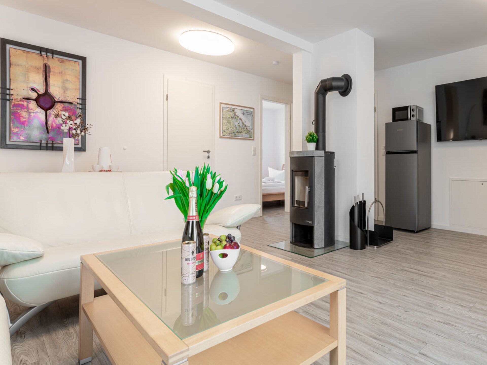 Modern vakantiehuis Glück in Ostseebad Zinnowitz met open haard en terras - foto 8