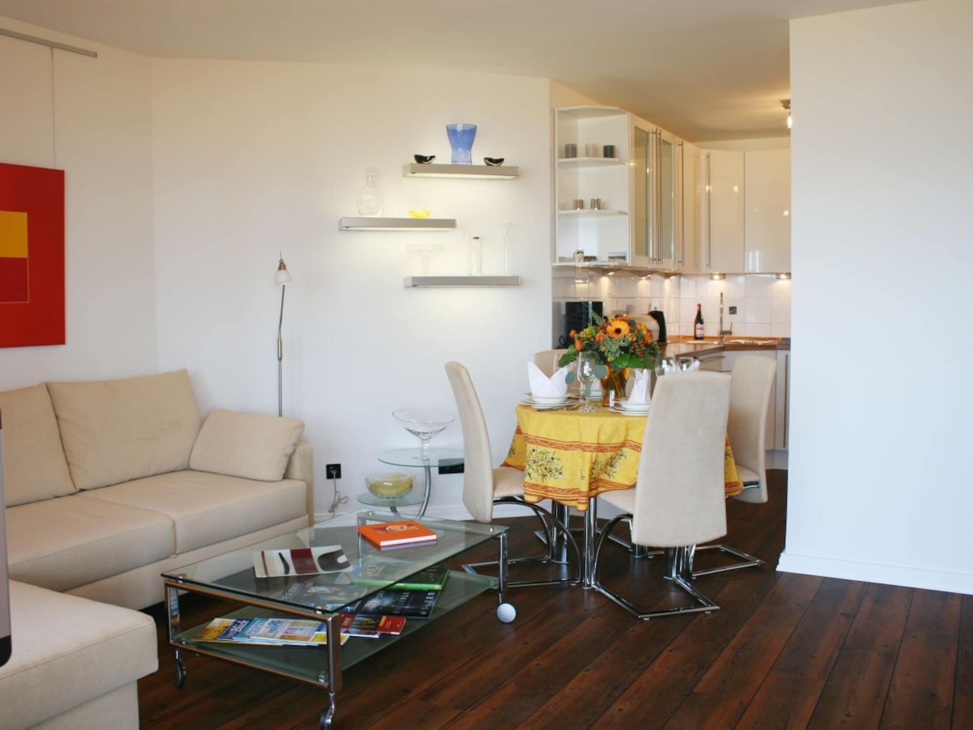 Licht appartement direct aan zee in Travemünde met terras en strandstoel - foto 4