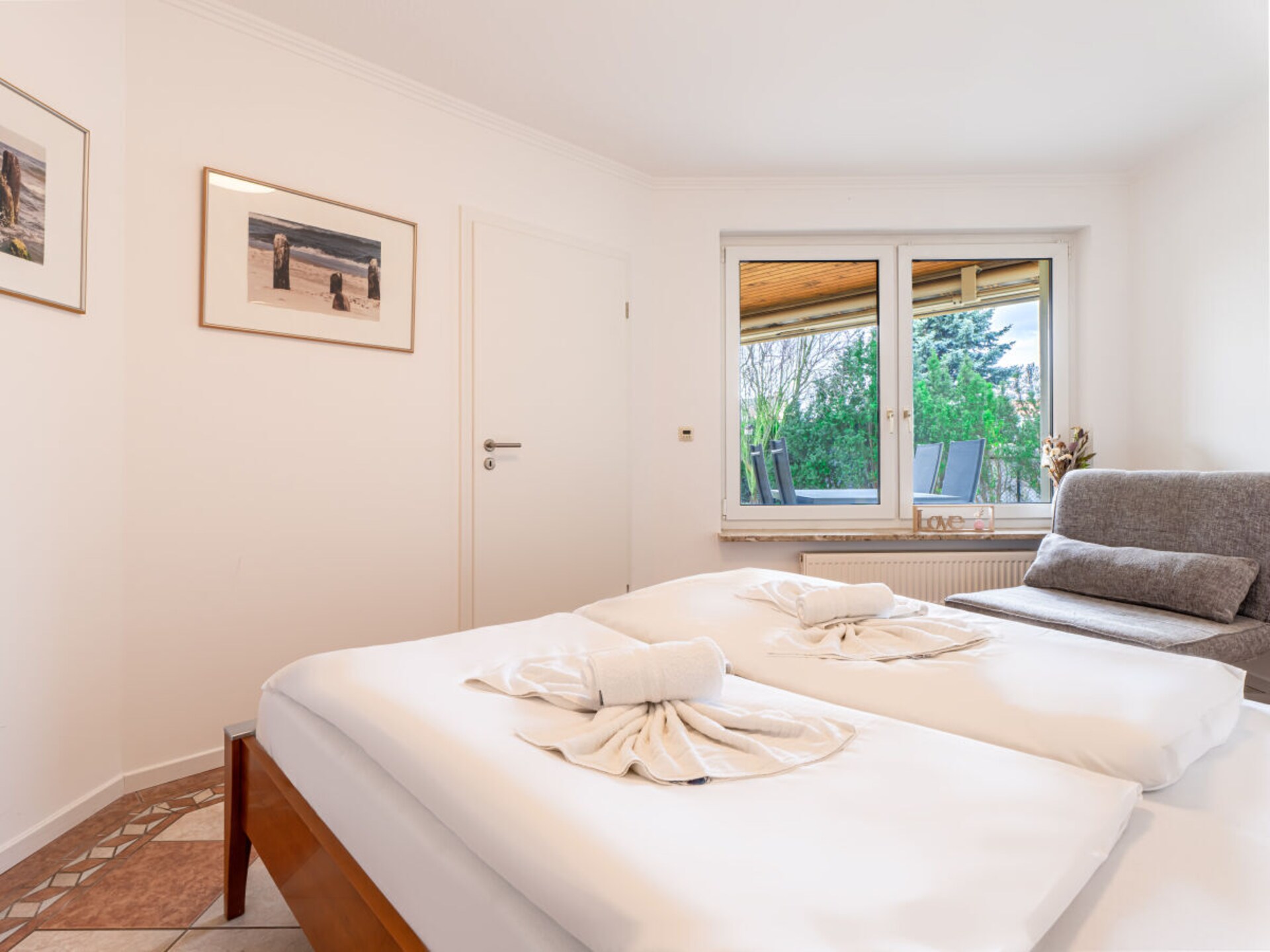 Knus appartement in Koserow, 100m van centrum, met terras & open haard - foto 14