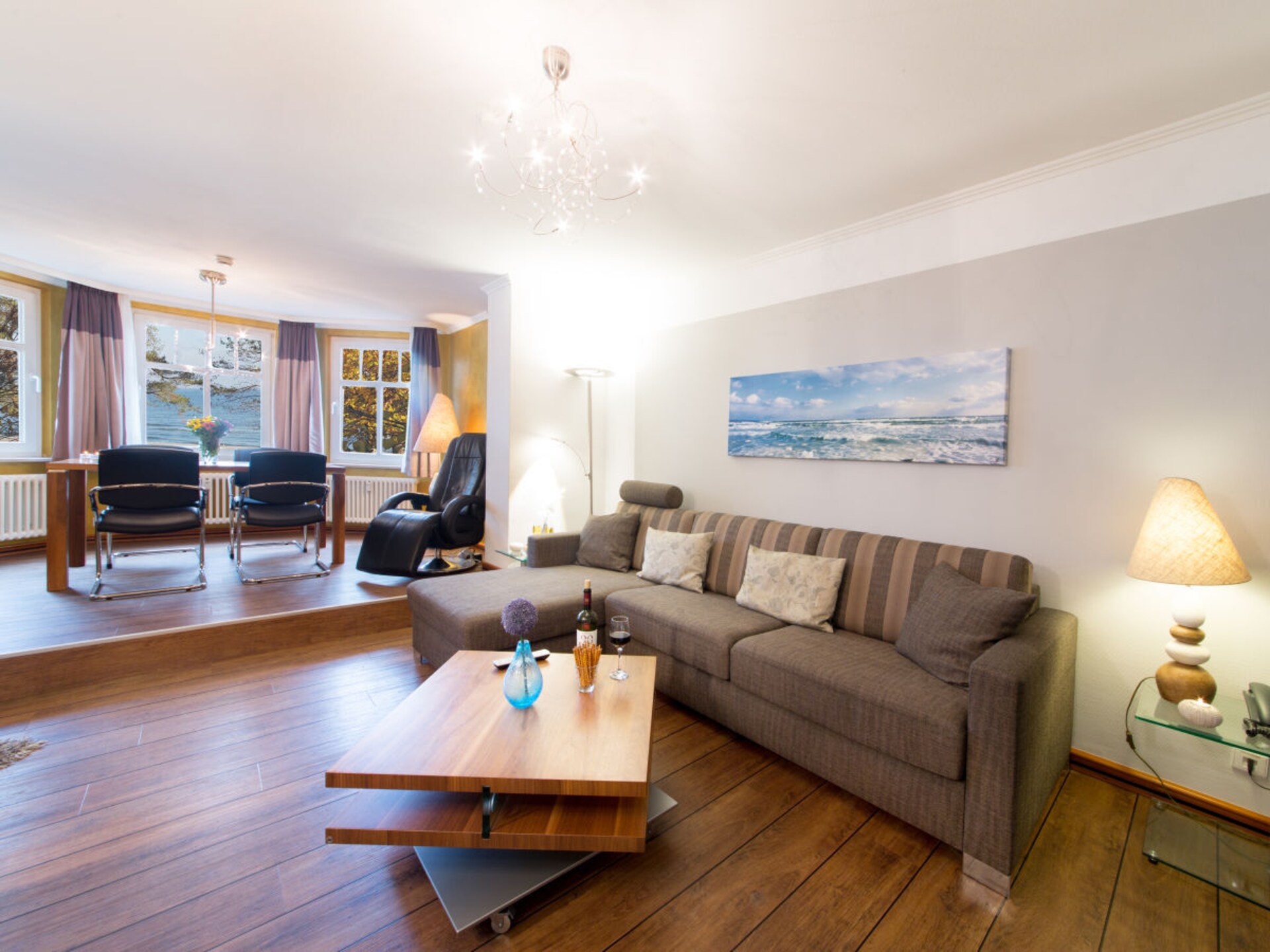 Uniek wellnessappartement aan het strand van Binz met Oostzeezicht - foto 7