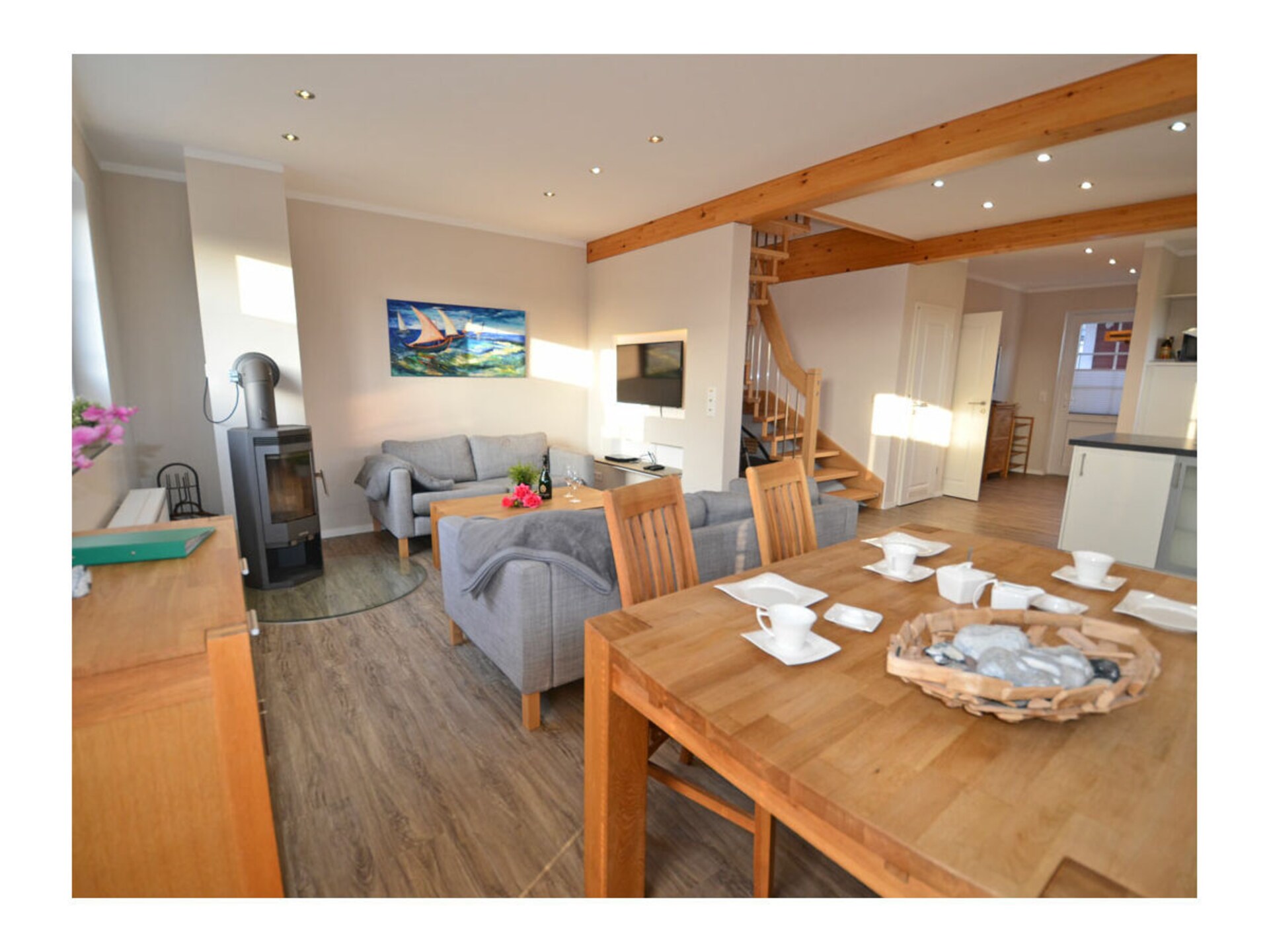 Zweeds vakantiehuis bij Breege met open haard, vlakbij strand - foto 9
