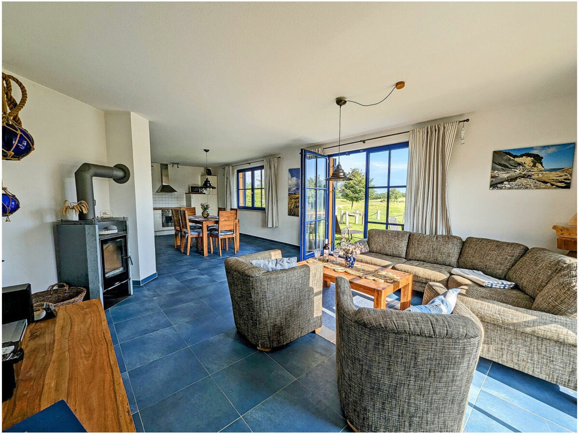Licht vakantiehuis op 150m van strand in Glowe met infraroodcabine - foto 9