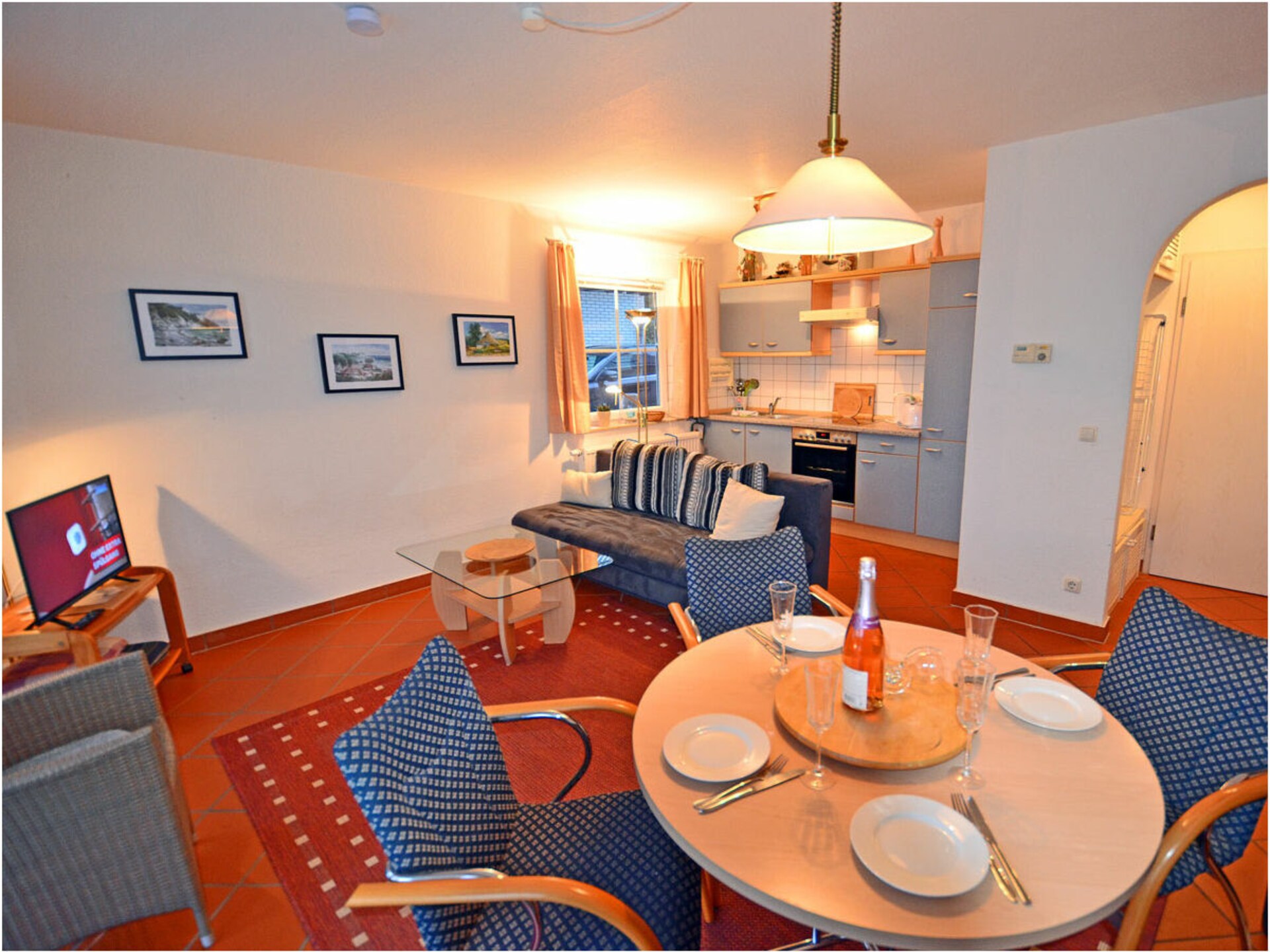 Knus appartement nabij Oostzeestrand in Breege – 4 personen - foto 12
