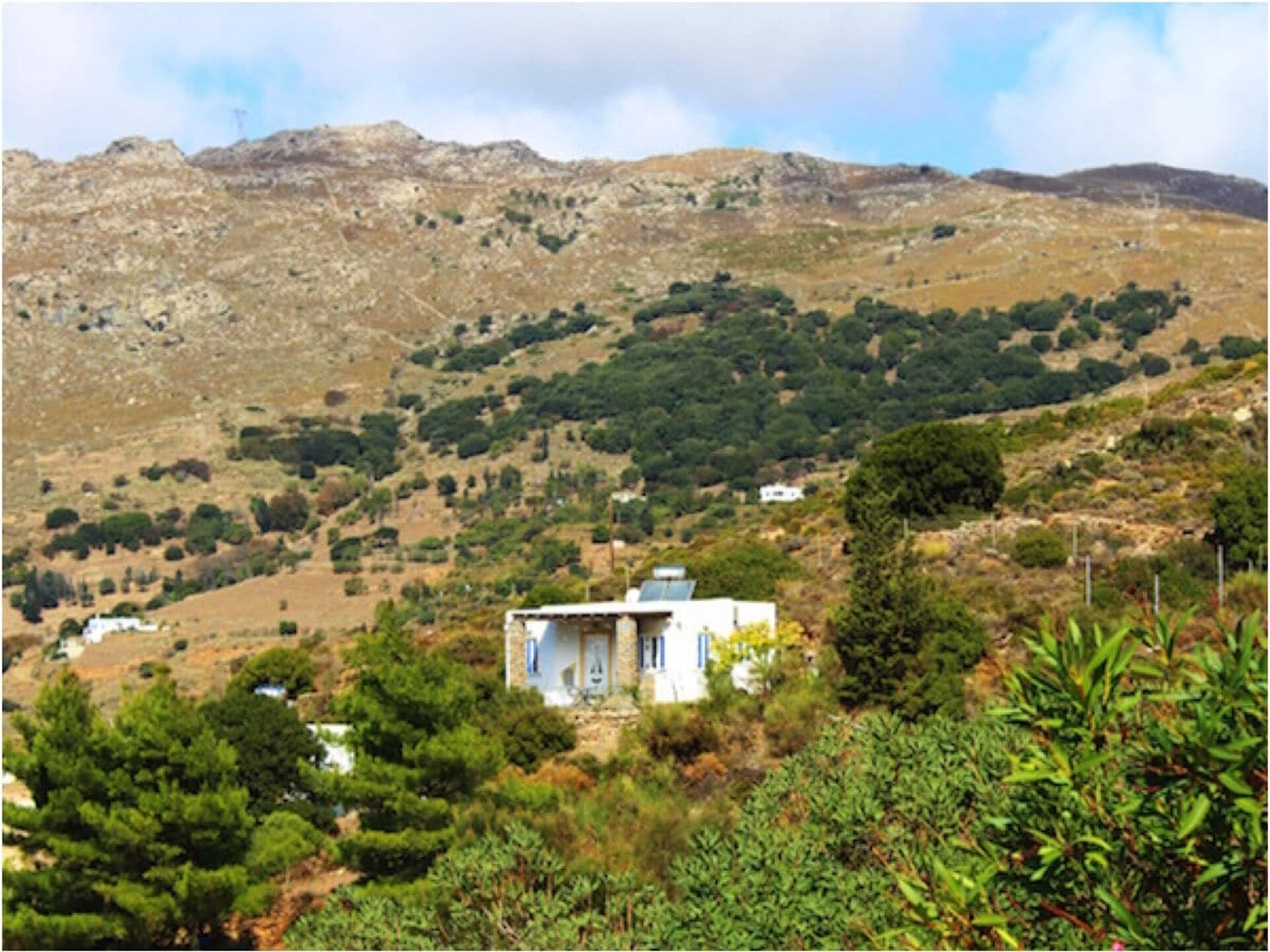 Geïsoleerd vakantiehuis op Andros met panoramisch zeezicht en strandnabijheid - foto 8