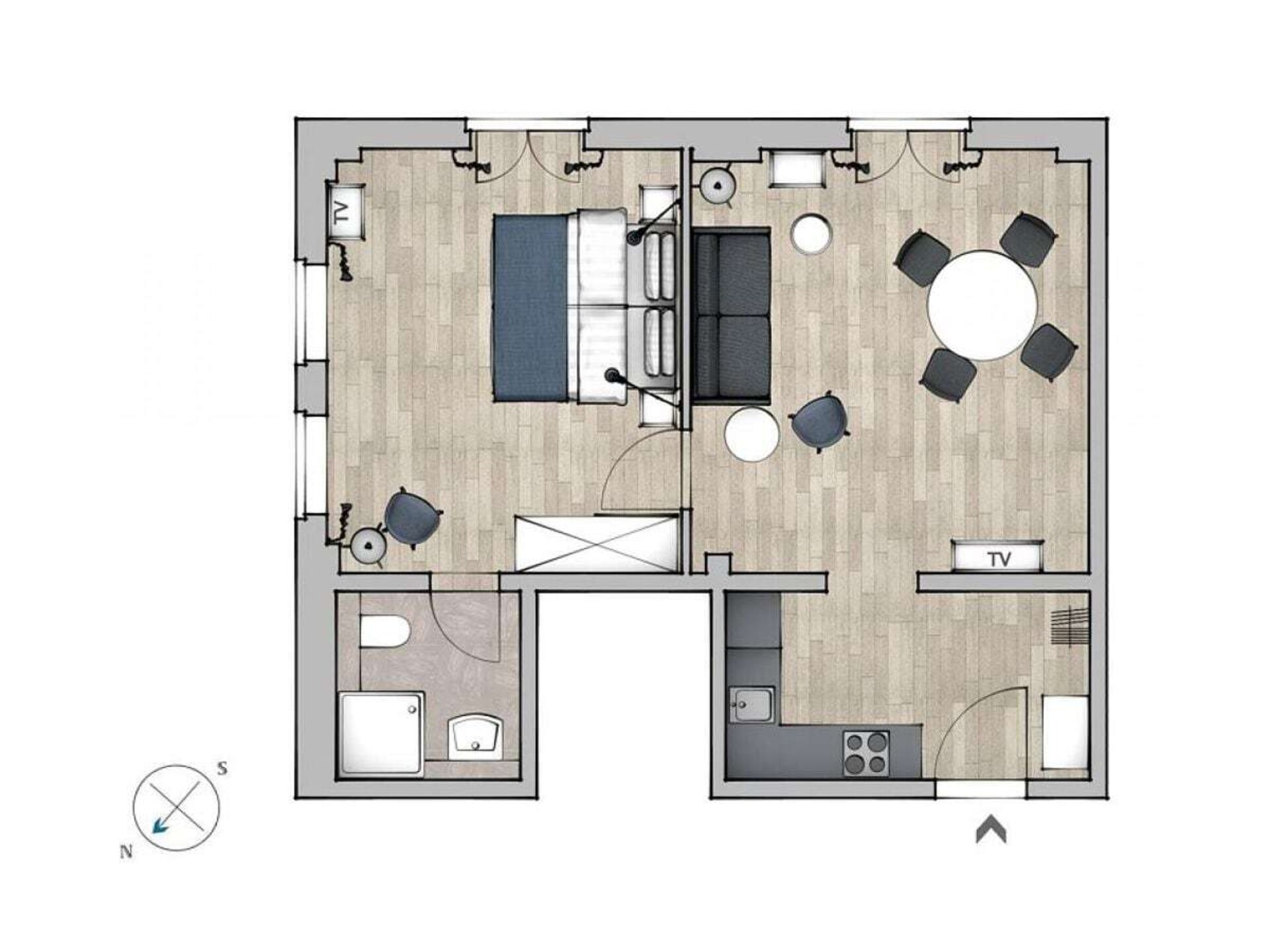 Romantisch appartement met uitzicht op de oude stad van Wismar - foto 15