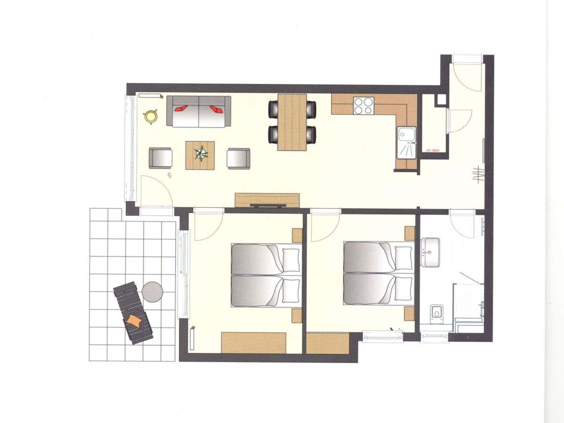 Strandappartement Ahlbeck – 30 meter van zee, 4 personen - foto 15