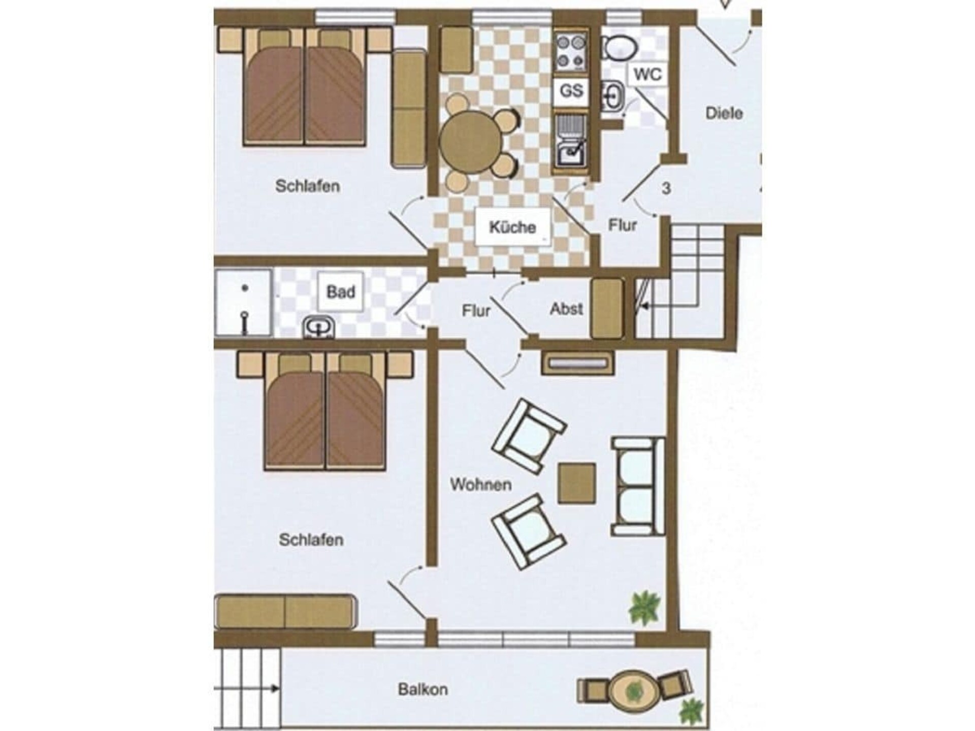 Licht appartement met zuidbalkon, 200m van Oostzeestrand in Hohwacht - foto 24