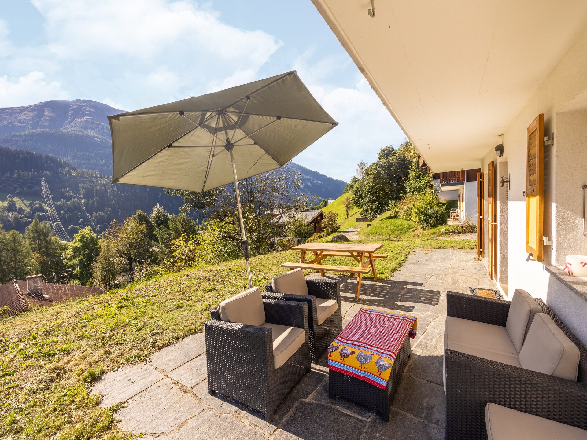 Chalet Verrel Beneden: knus appartement voor 4 in Fiesch, Wallis - foto 6