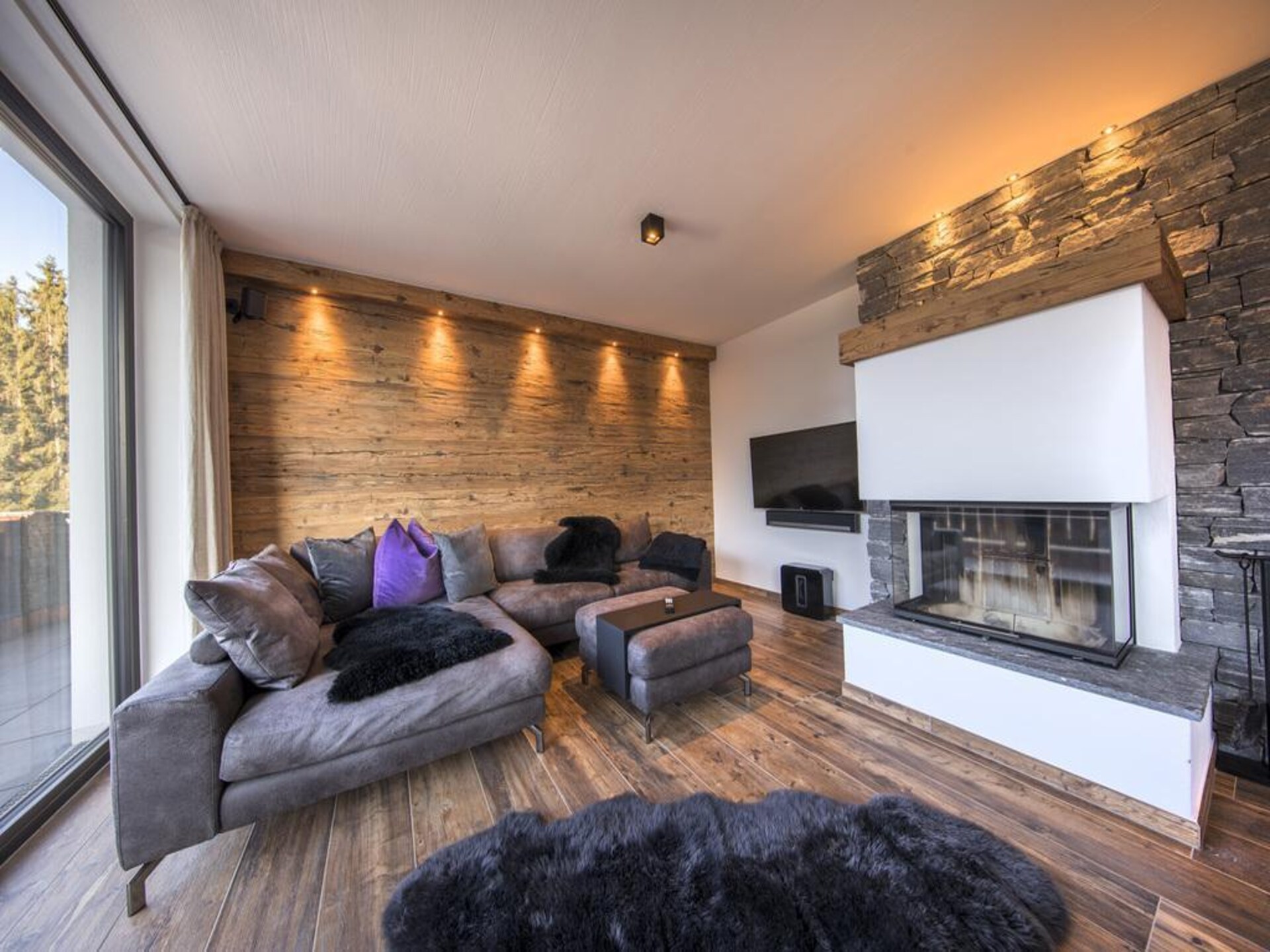 Luxe chalet direct aan de piste met privésauna in Neukirchen - foto 8