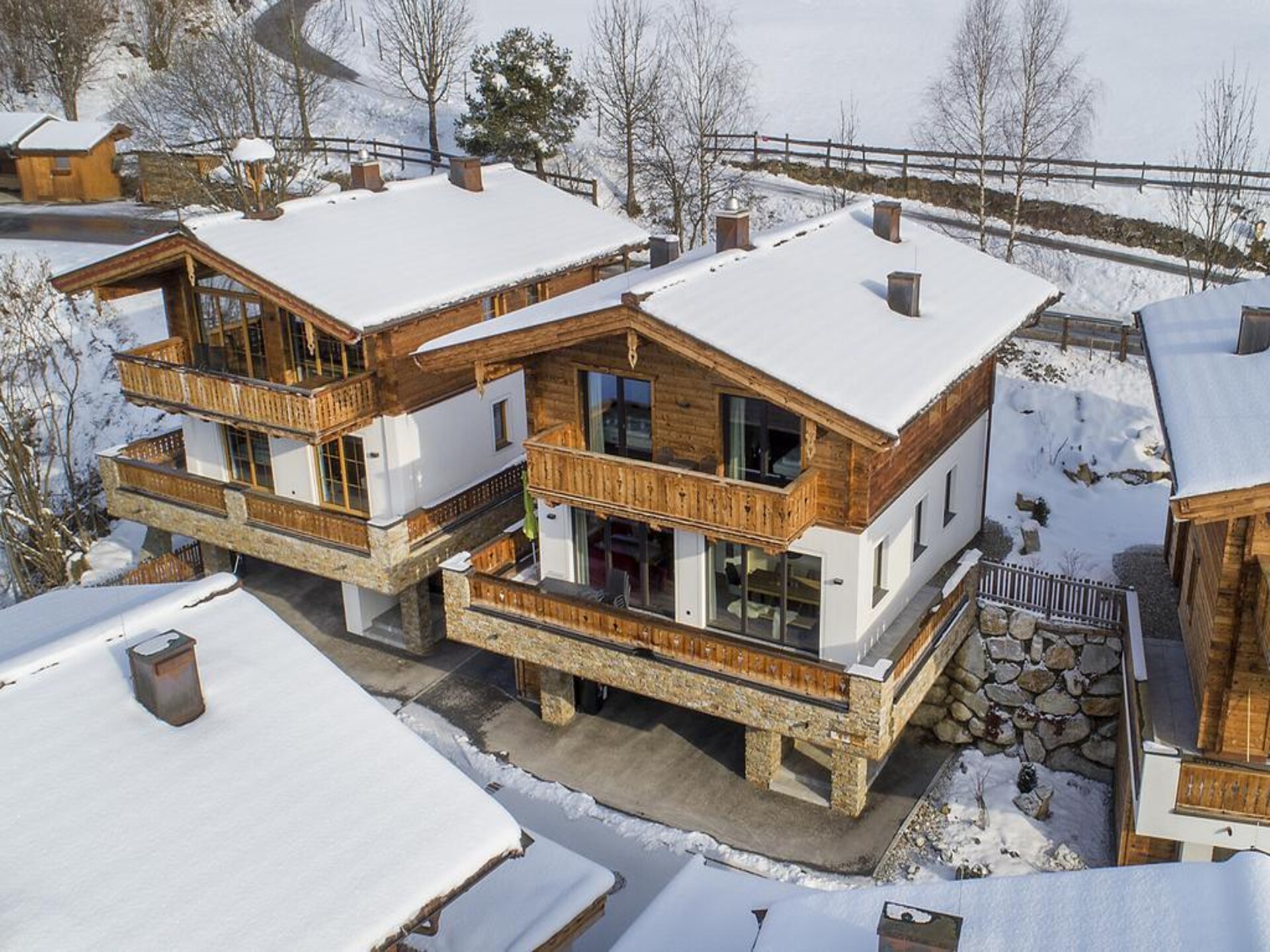 Luxe chalet aan de piste met privésauna in Neukirchen - foto 4