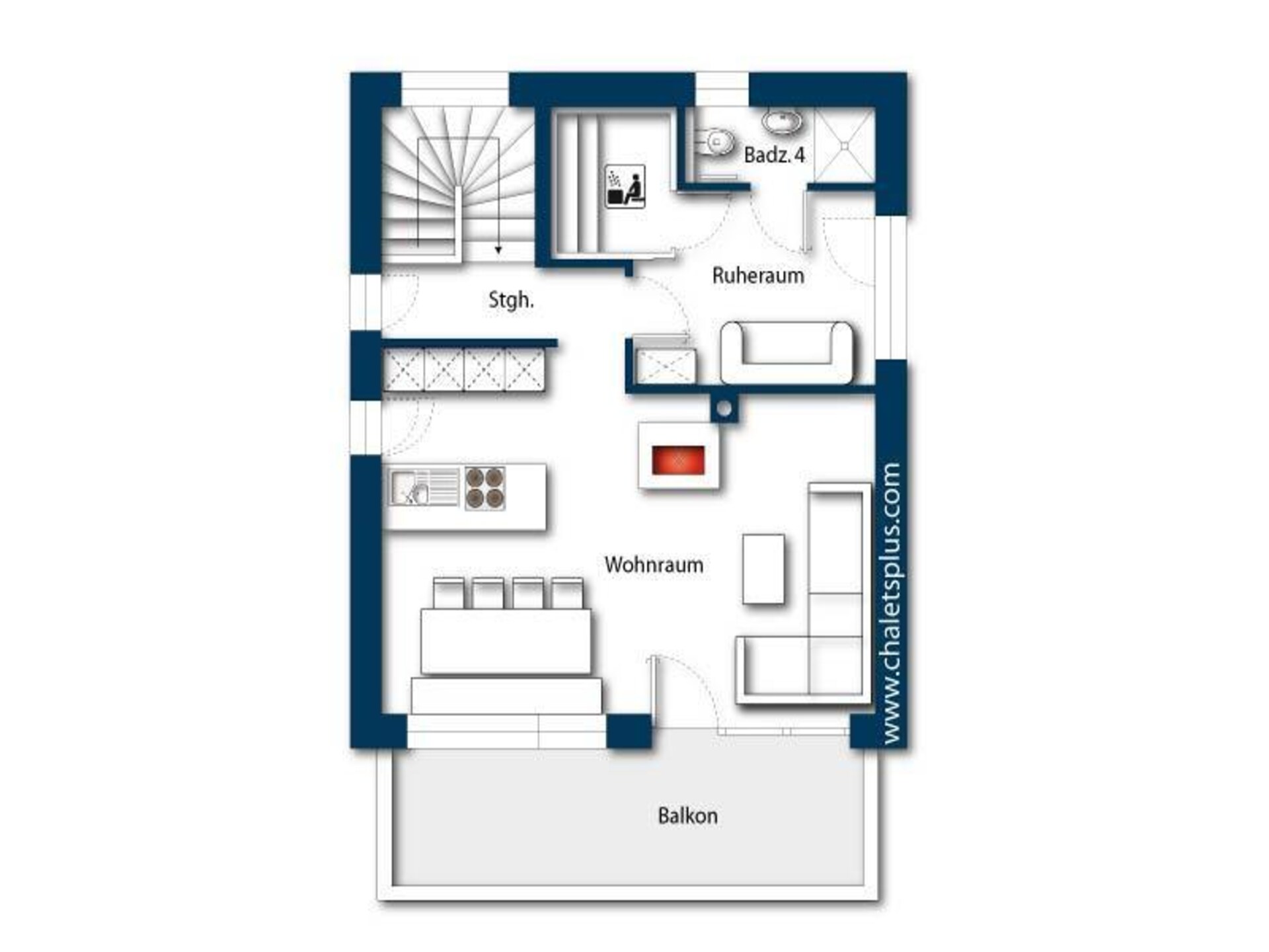Chalet Blessachkopf: 10-persoons chalet direct aan de skipiste in Neukirchen - foto 47