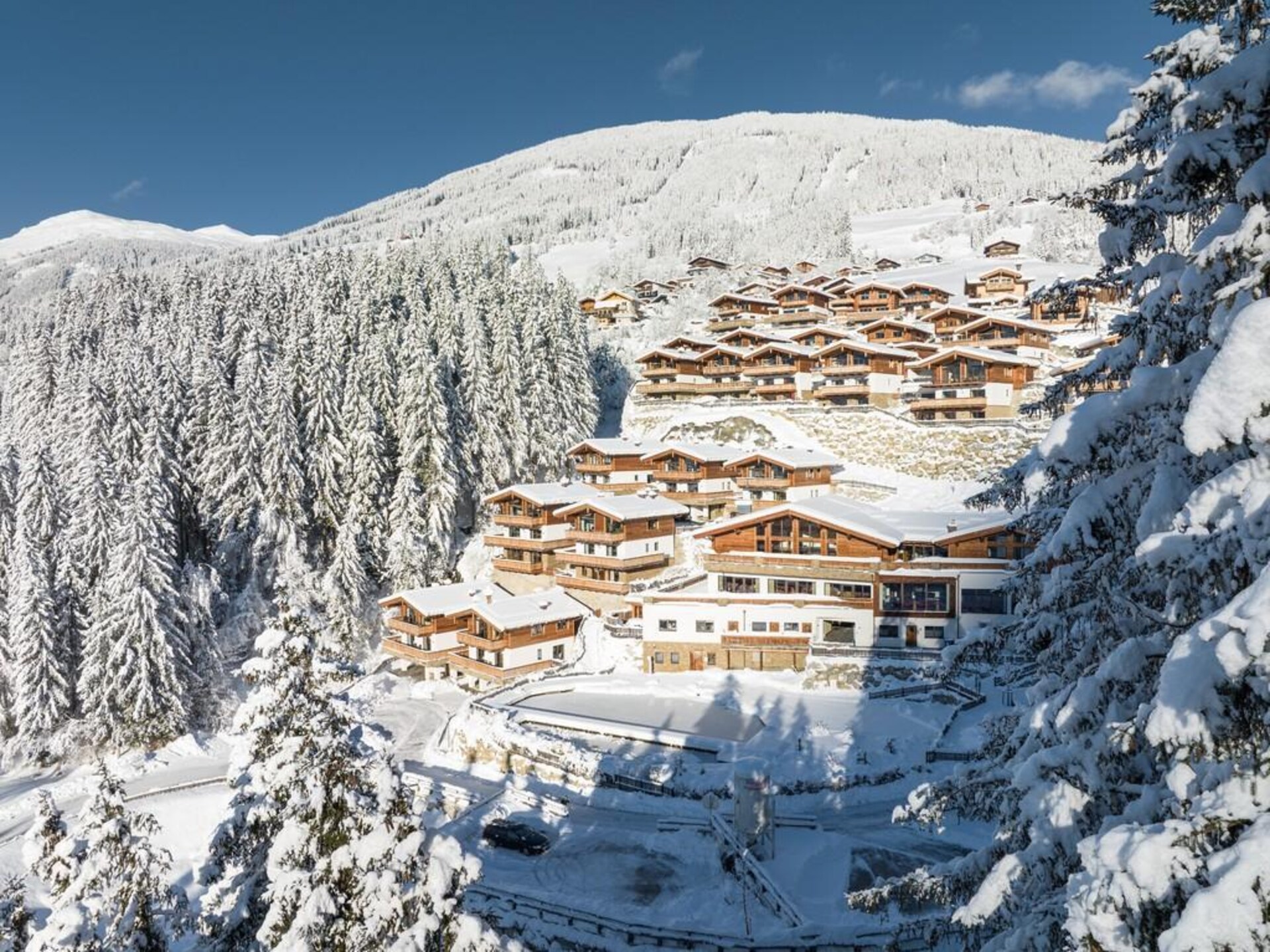 Aan de piste: Luxe Nationalpark Chalet Blindis in Neukirchen - foto 8