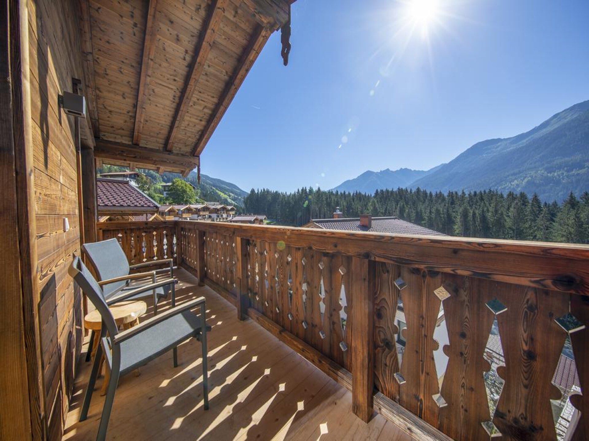 Luxe chalet aan de piste met sauna en panoramisch uitzicht in Neukirchen - foto 31