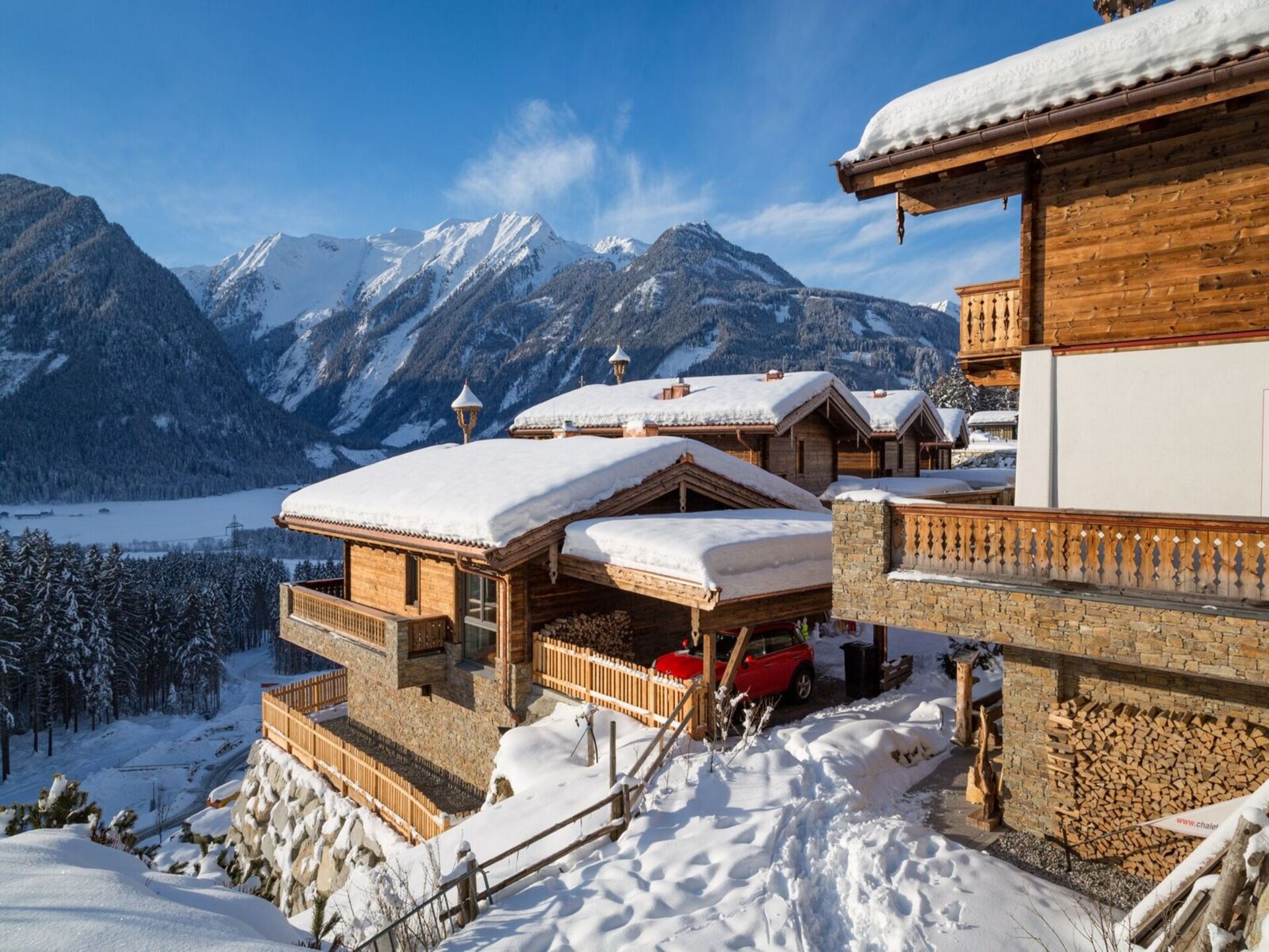 Nationalpark Chalet Kristallwand: luxe chalet direct aan de piste in Neukirchen - foto 55