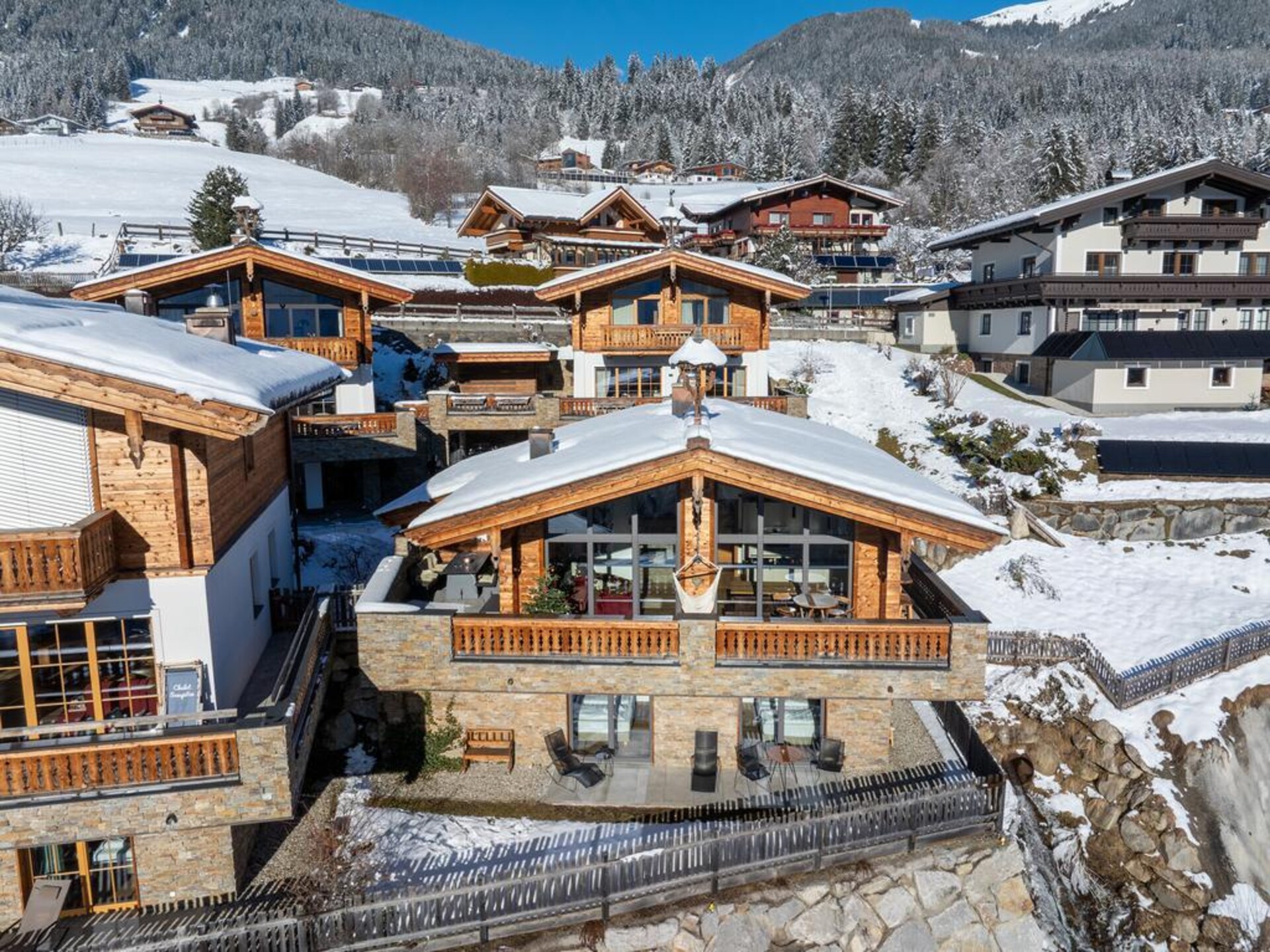 Nationalpark Chalet Kristallwand: luxe chalet direct aan de piste in Neukirchen - foto 53