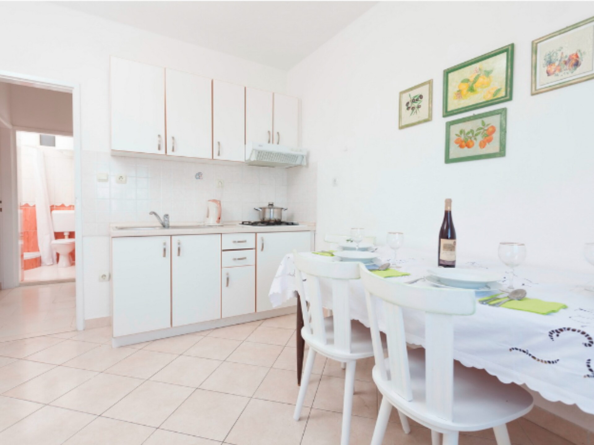 Aan het strand: Ruim appartement met zeezicht in Podgora · 4 pers. - foto 8