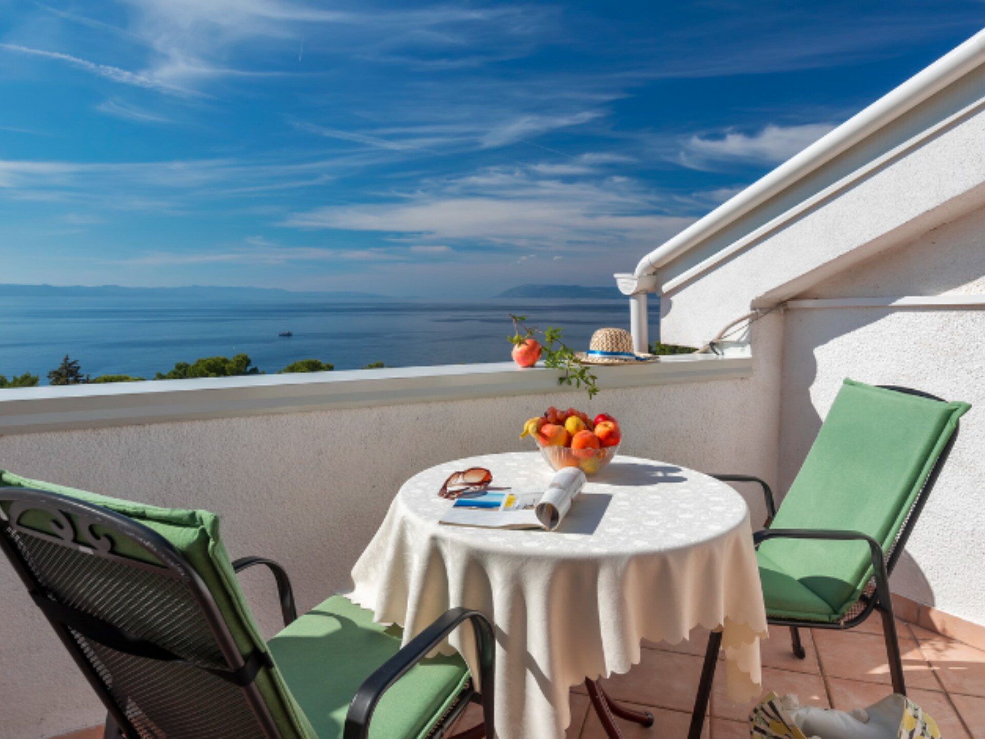 Studio met terras en uitzicht op zee in Podgora, vlak bij het strand - foto 8