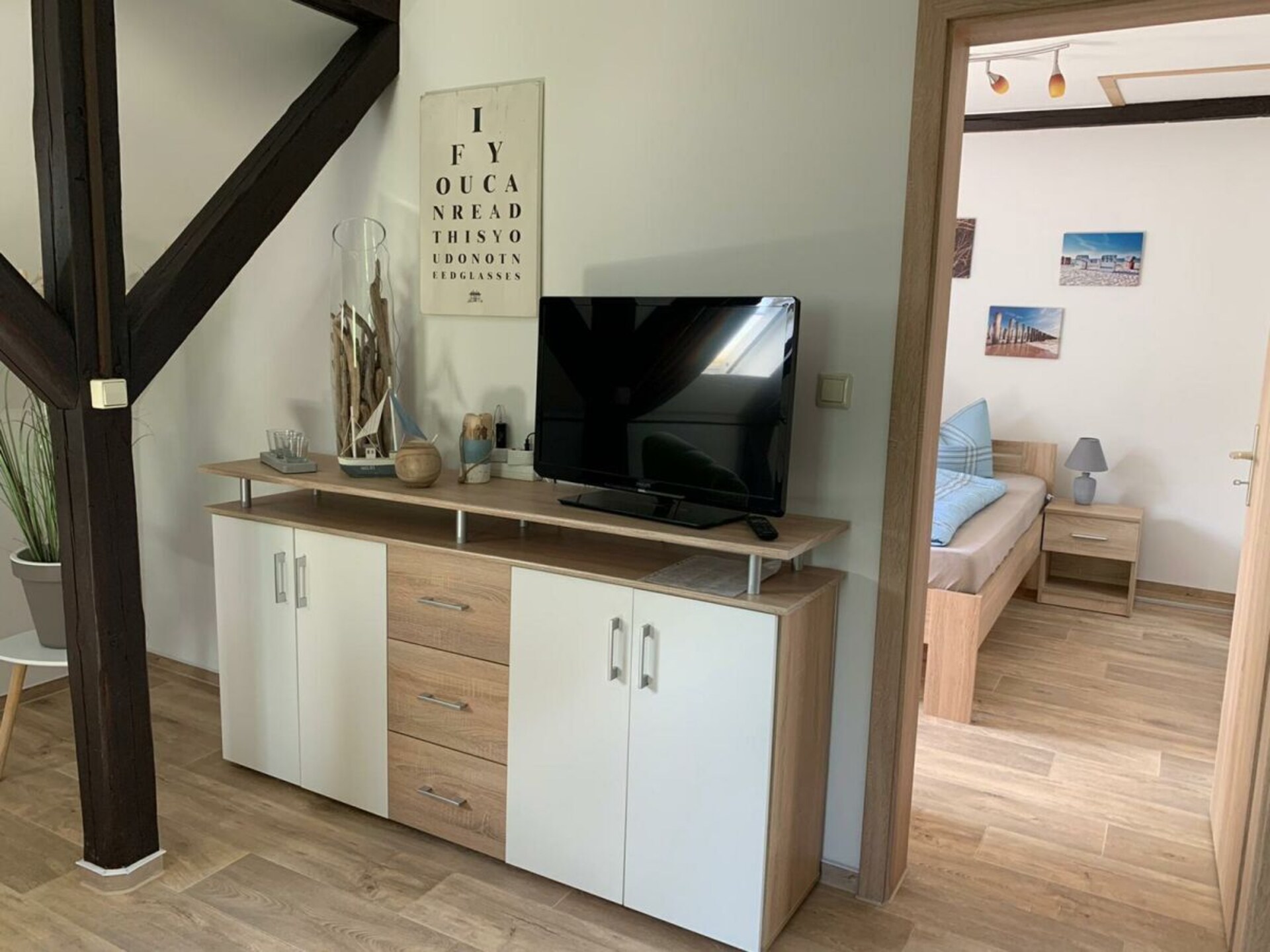 Knus appartement bij jachthaven en Müritz strand – 4 personen, balkon - foto 9
