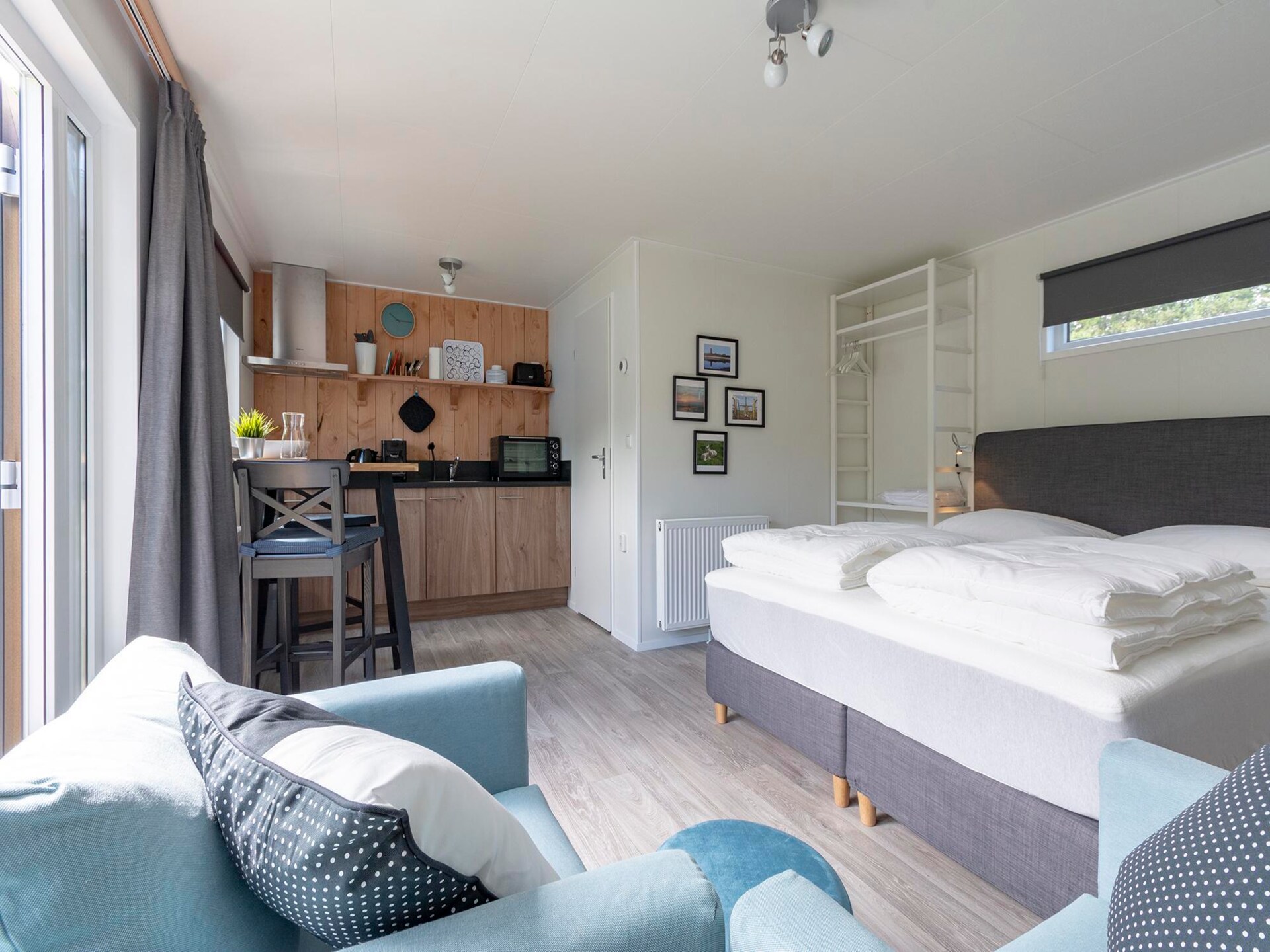 Beach Studio Texel: stijlvol stacaravan voor 2 in rustig park bij De Koog - foto 7