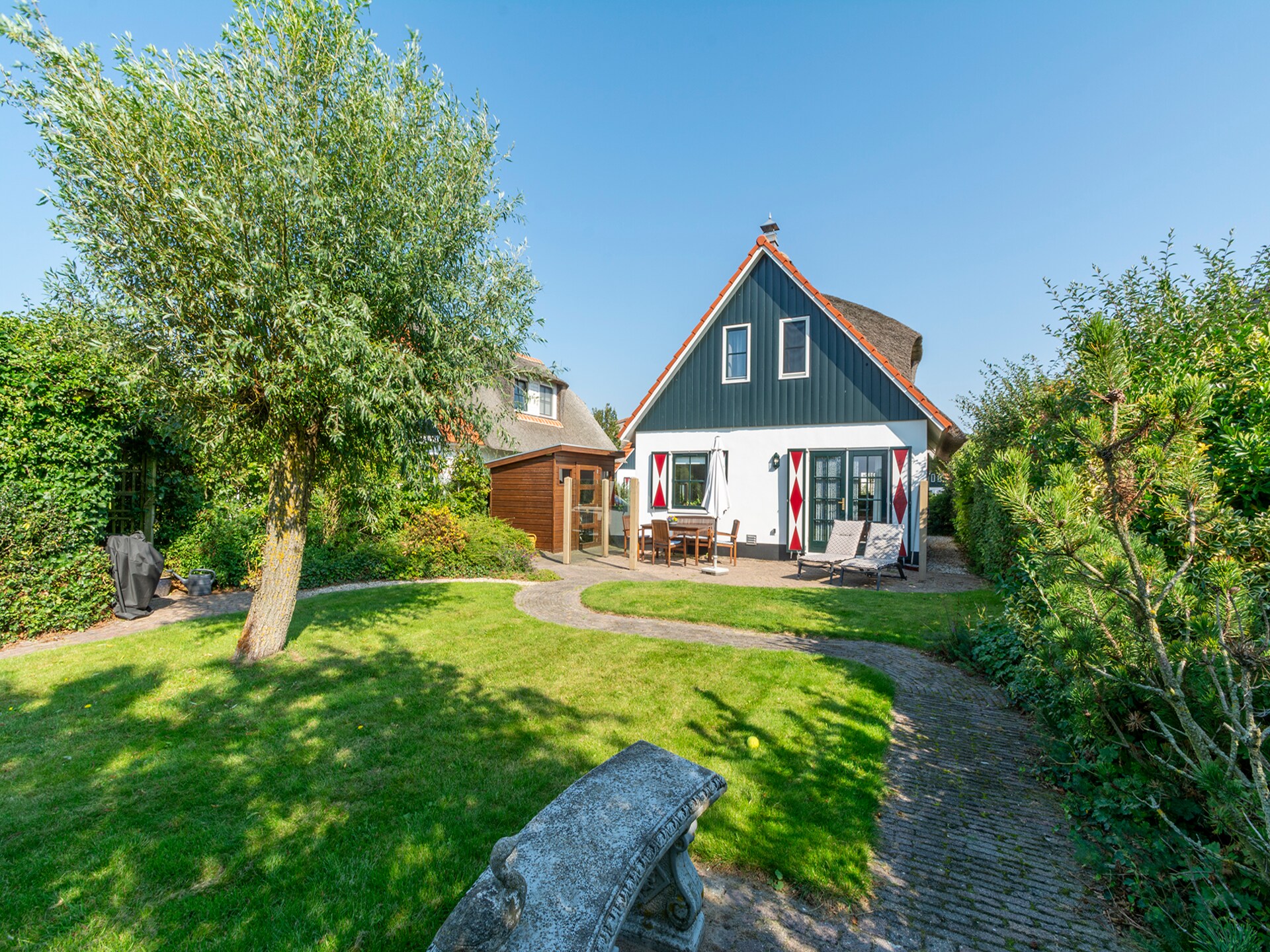 Luxe rietgedekte villa aan het water met duinuitzicht in Callantsoog - foto 8