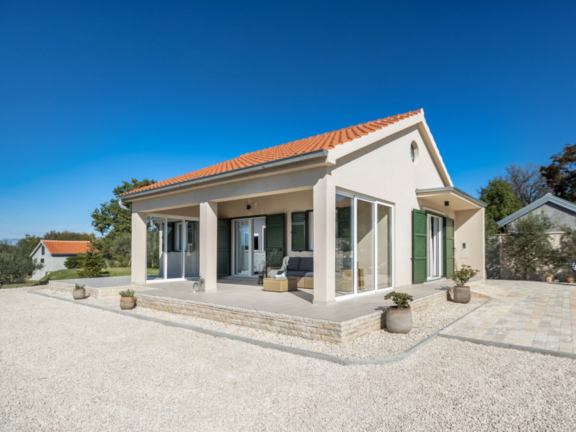 Moderne villa voor 4 in het rustige Donji Kašic, Dalmatië - foto 1
