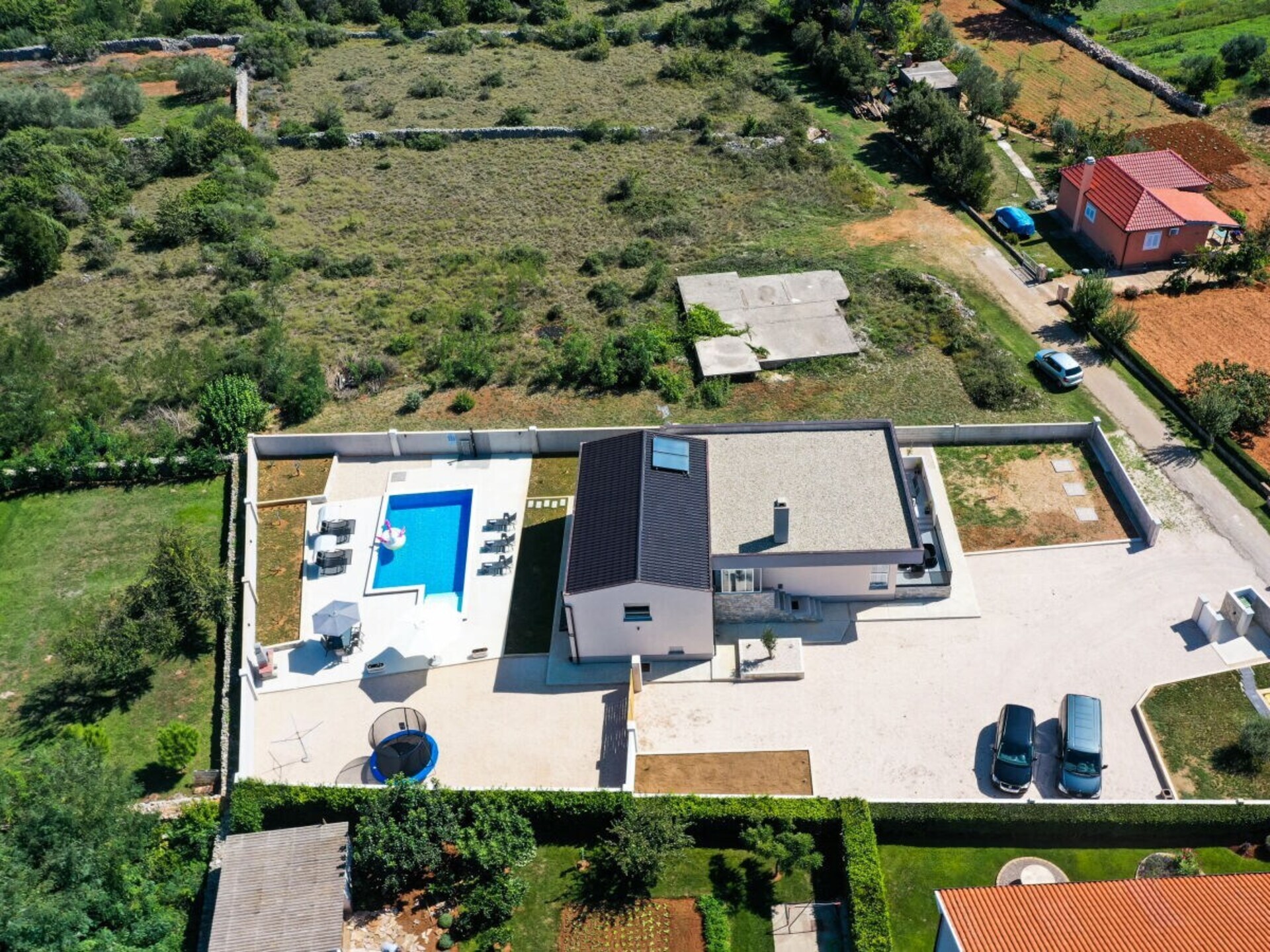 Ruime villa voor 8 personen nabij Zaton met privézwembad en zeezicht - foto 86