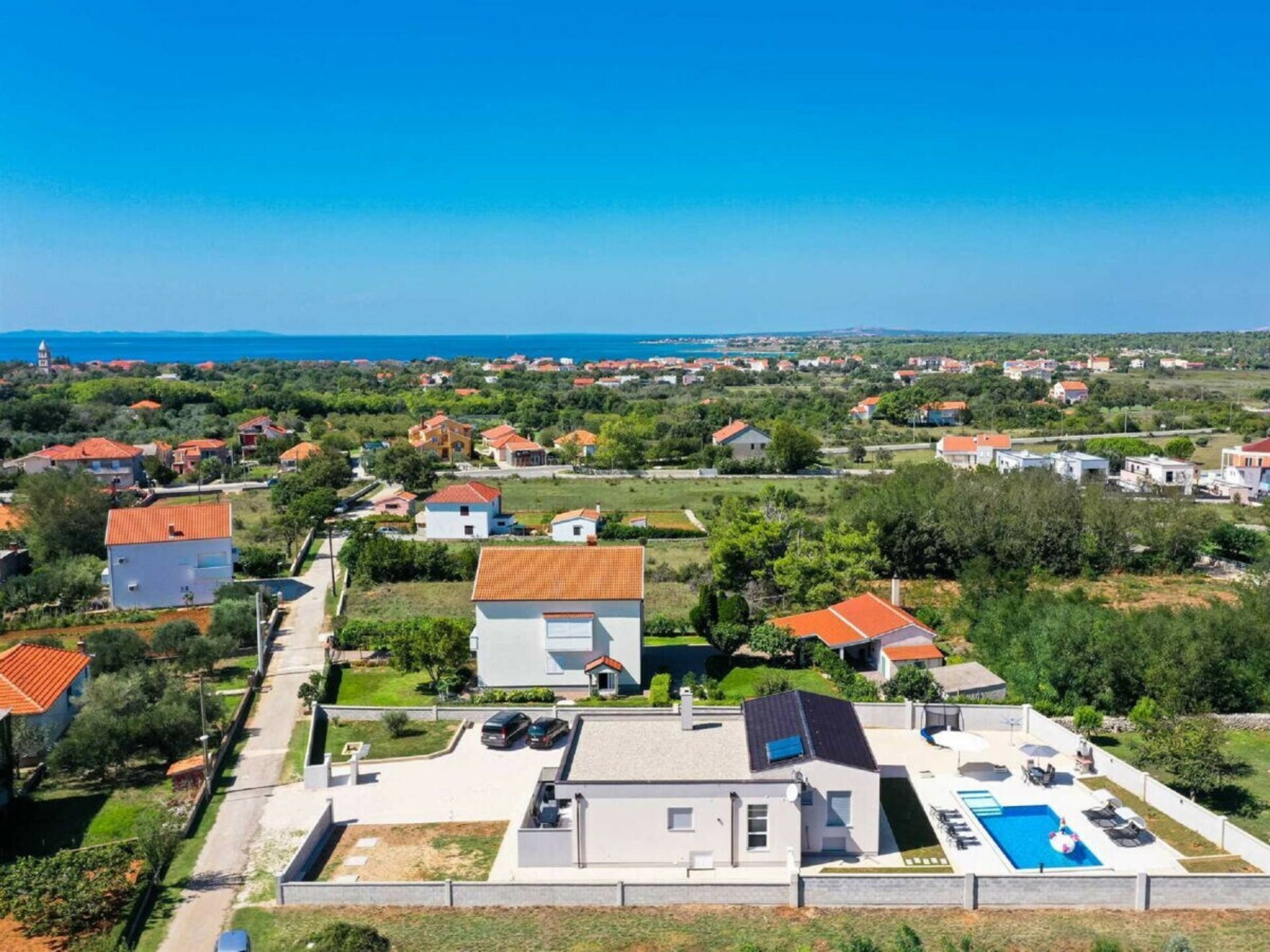 Ruime villa voor 8 personen nabij Zaton met privézwembad en zeezicht - foto 93