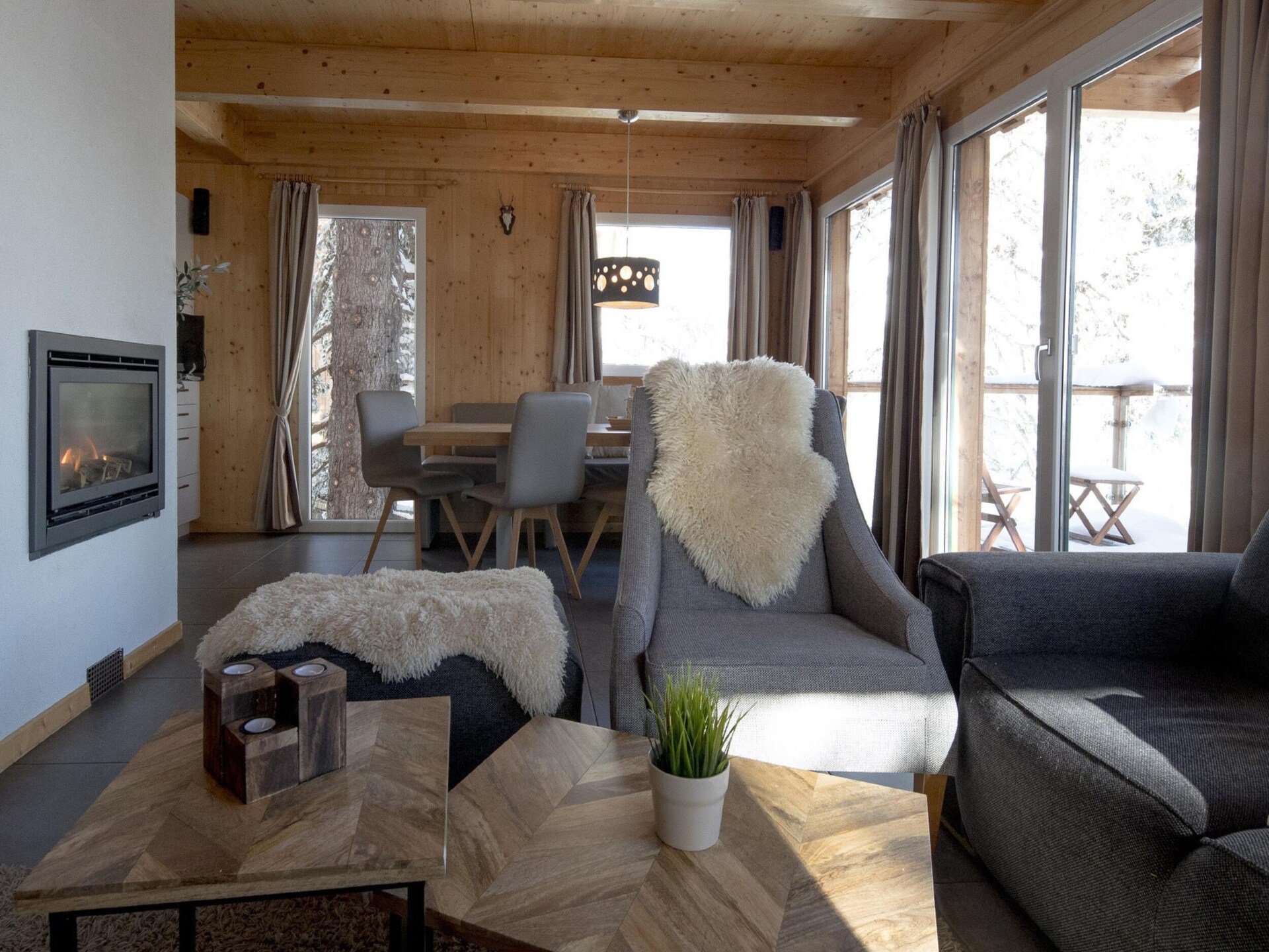 Houten chalet voor 10 personen met sauna en bubbelbad aan de piste in Turracherhöhe - foto 7