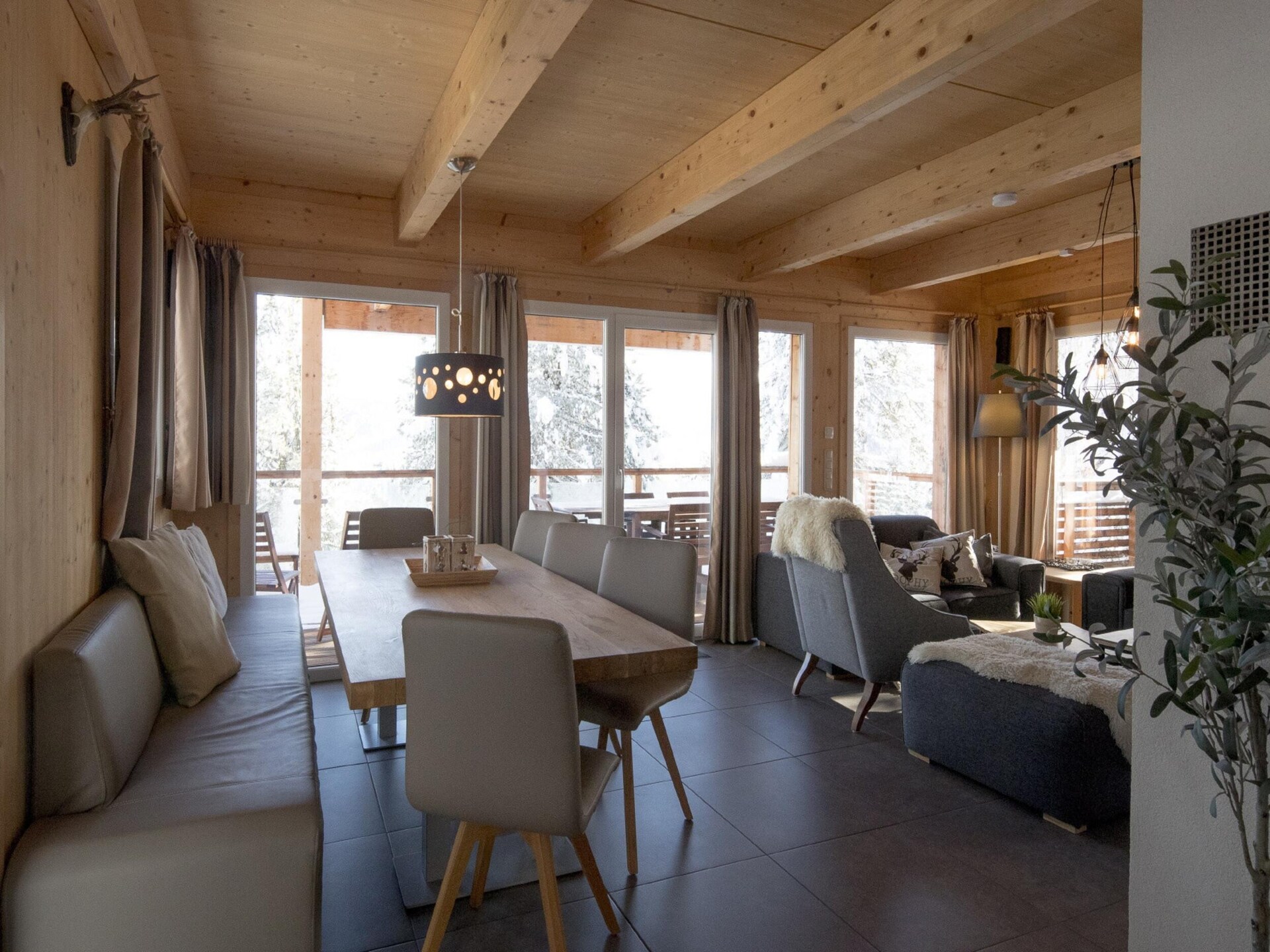 Houten chalet voor 10 personen met sauna en bubbelbad aan de piste in Turracherhöhe - foto 8