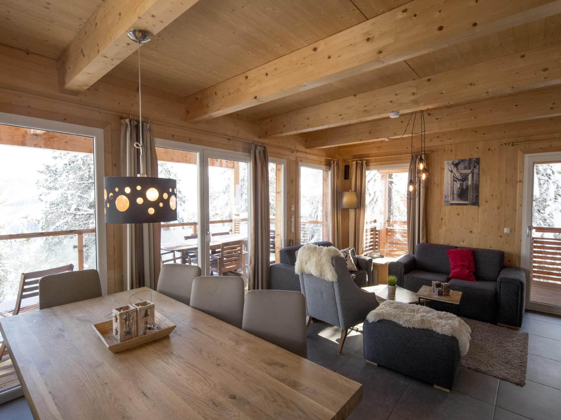 Houten chalet voor 10 personen met sauna en bubbelbad aan de piste in Turracherhöhe - foto 10