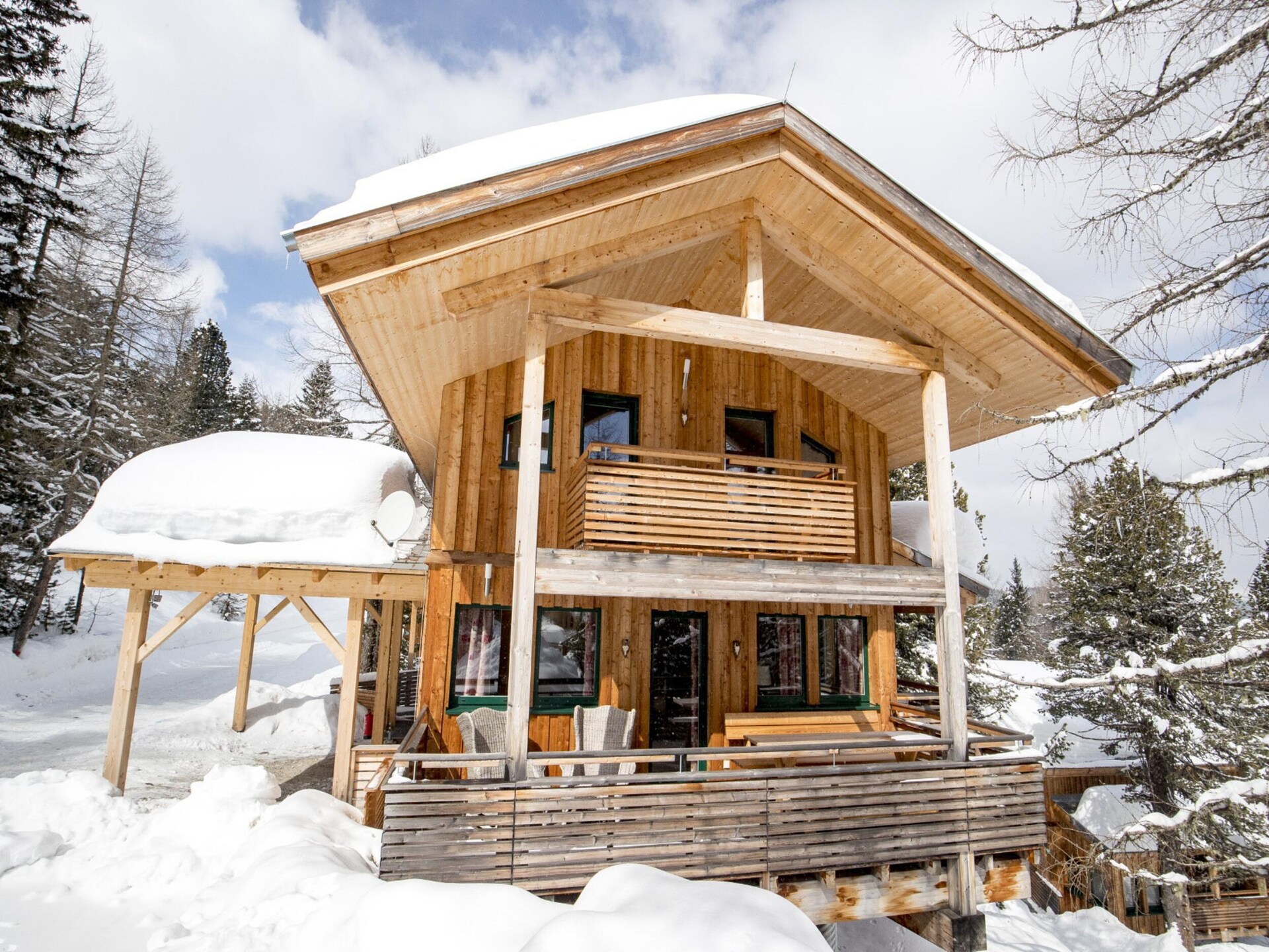 Ruim houten chalet voor 10 personen aan de piste in Turracherhöhe - foto 10