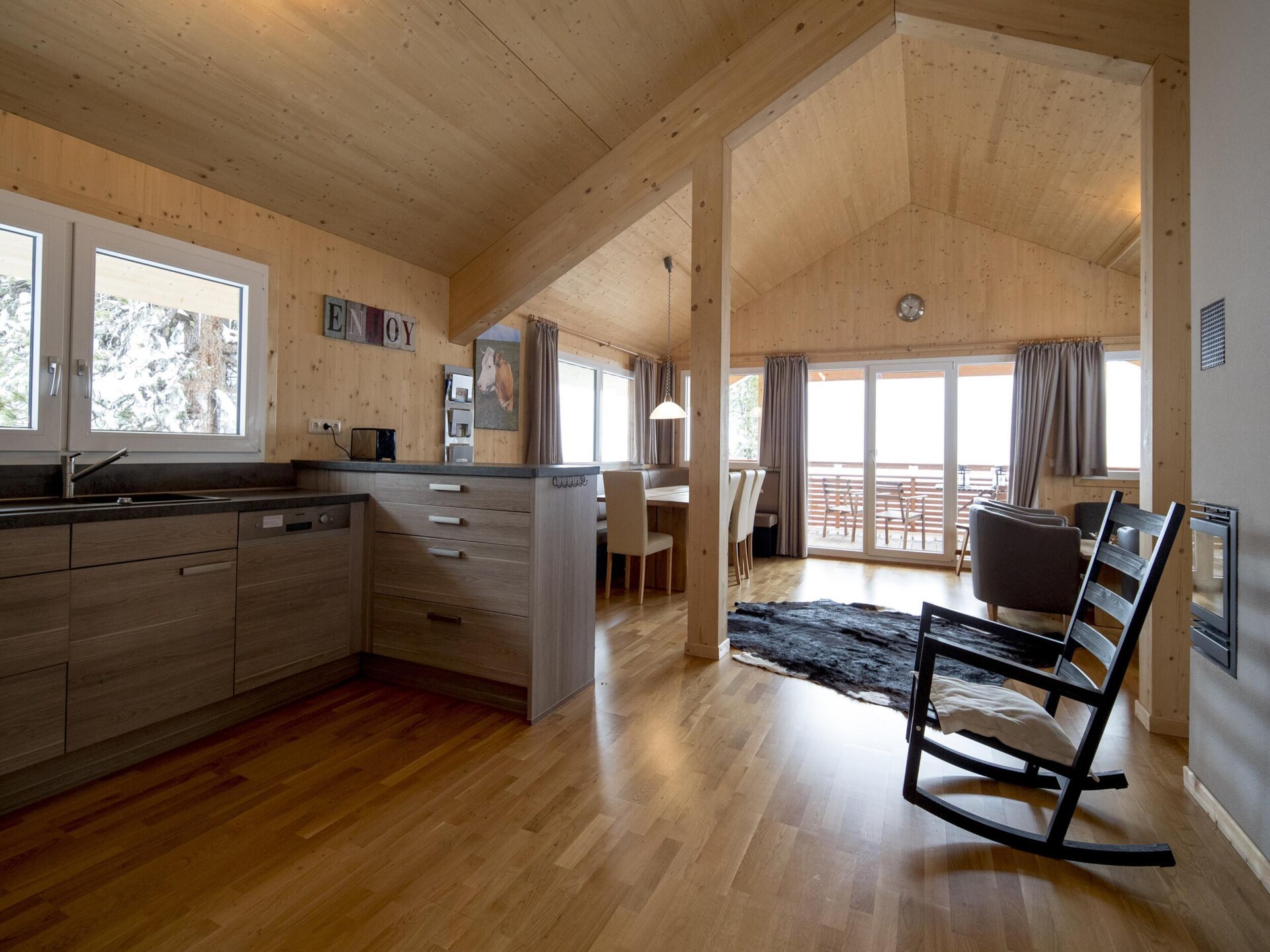 Massief houten chalet voor 12 personen aan de piste op de Turracherhöhe - foto 13
