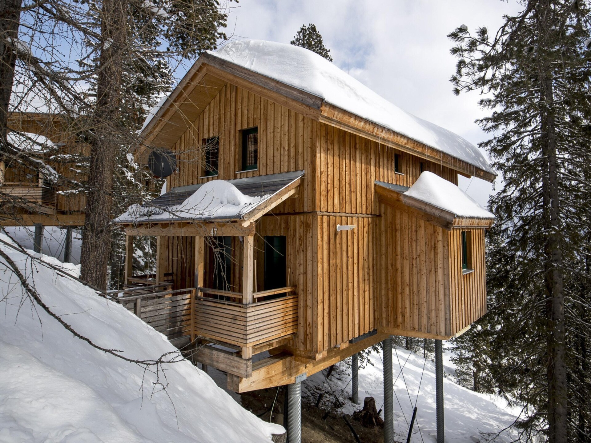 Ruim houten chalet voor 12 personen aan de piste in Turracherhöhe - foto 32