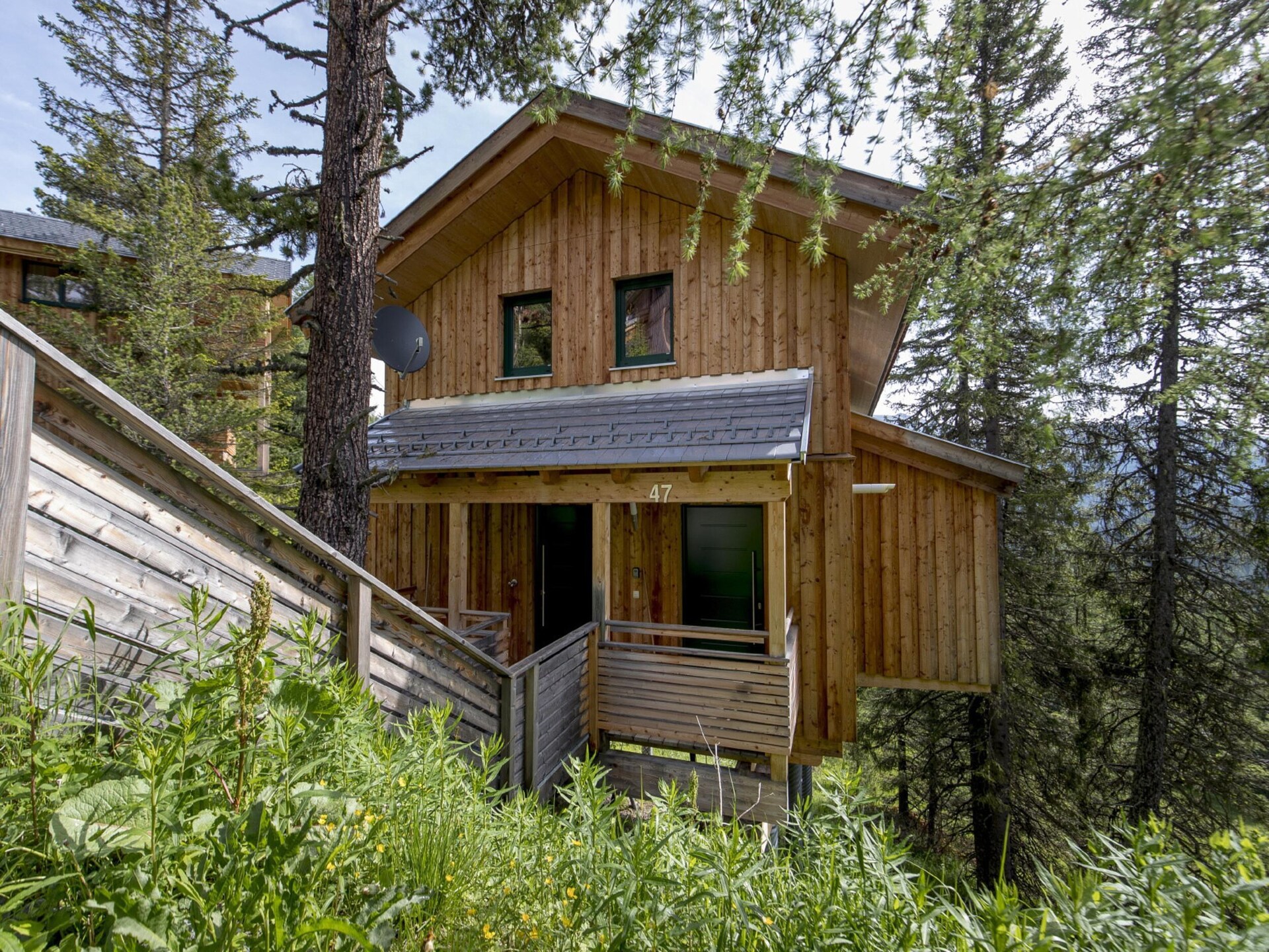 Ruim houten chalet voor 12 personen aan de piste in Turracherhöhe - foto 1