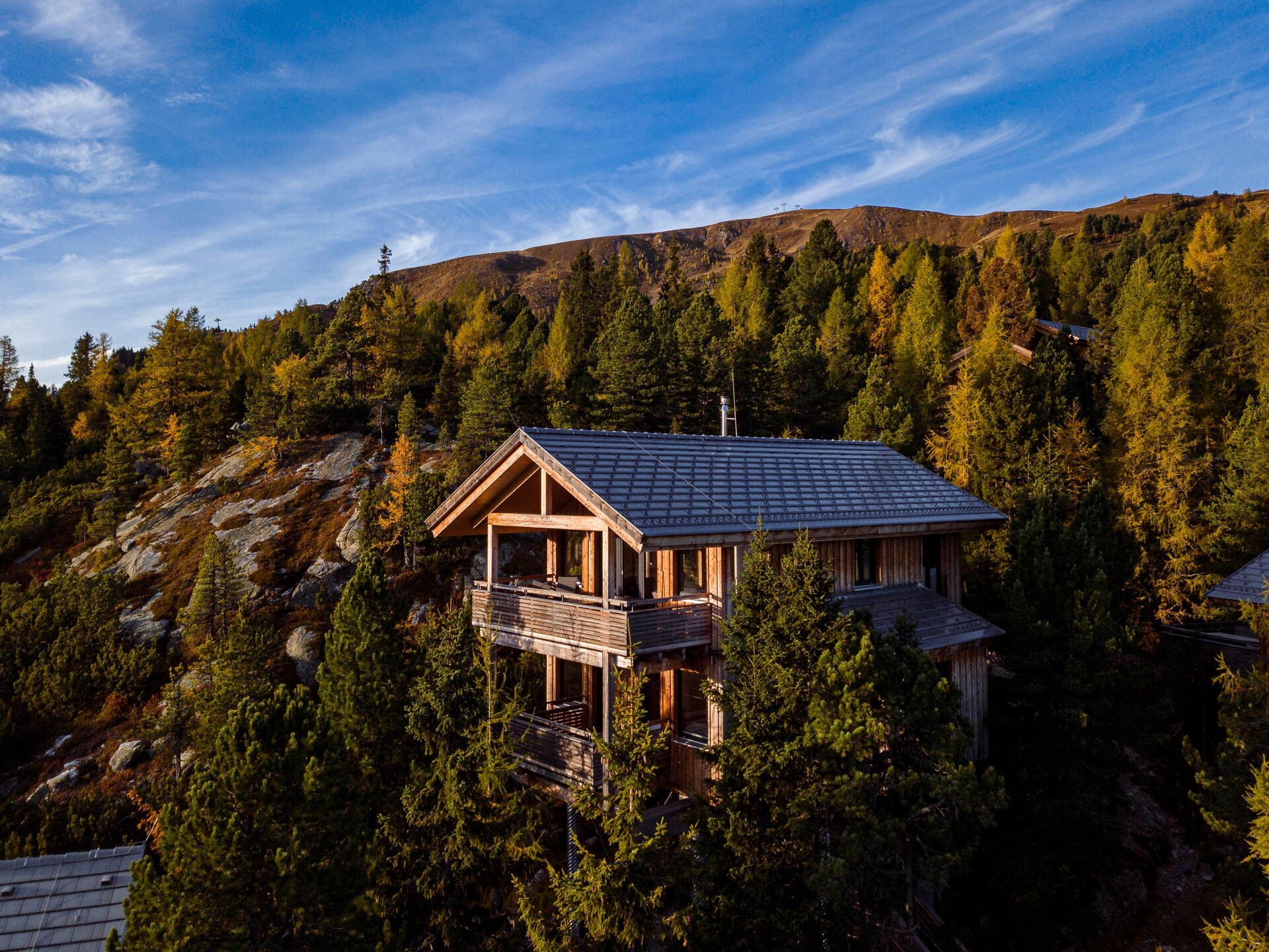 Massief houten chalet voor 10 aan de piste in Turracher Höhe - foto 1