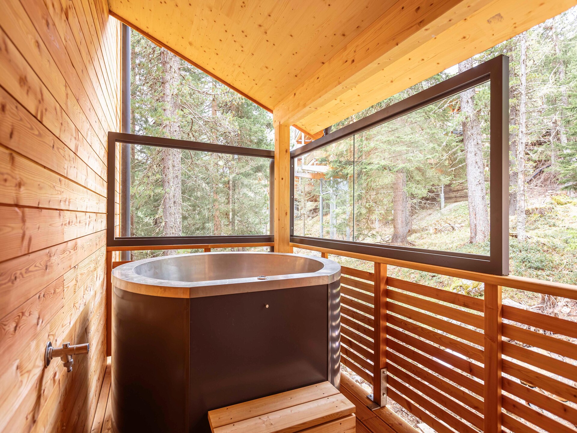 Ruim chalet voor 8 met sauna en hot tub op de Turracher Höhe - foto 22