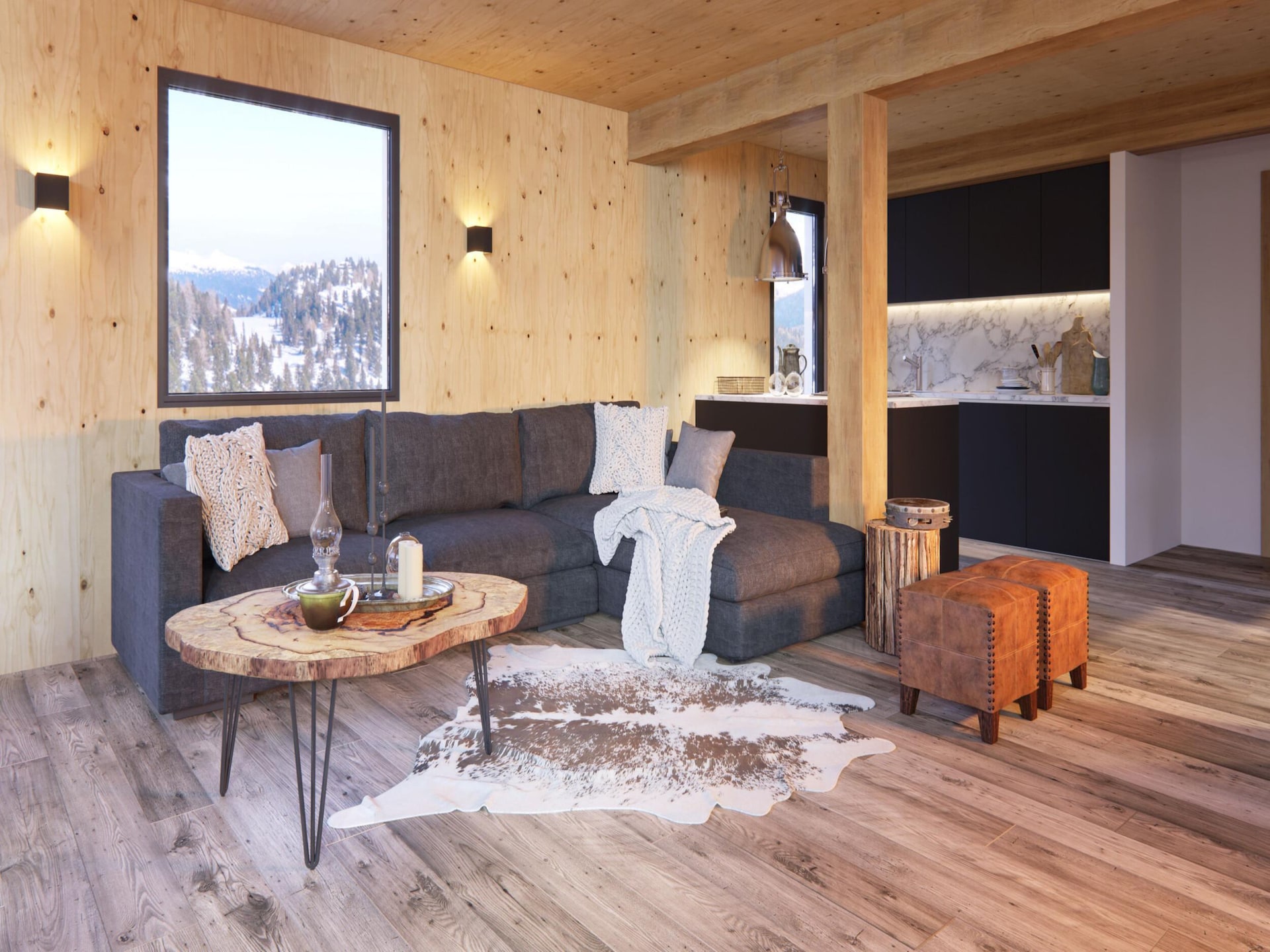 Op 1,4 km van de piste: Ruim houten chalet in Turrach voor 8 personen (2) - foto 2
